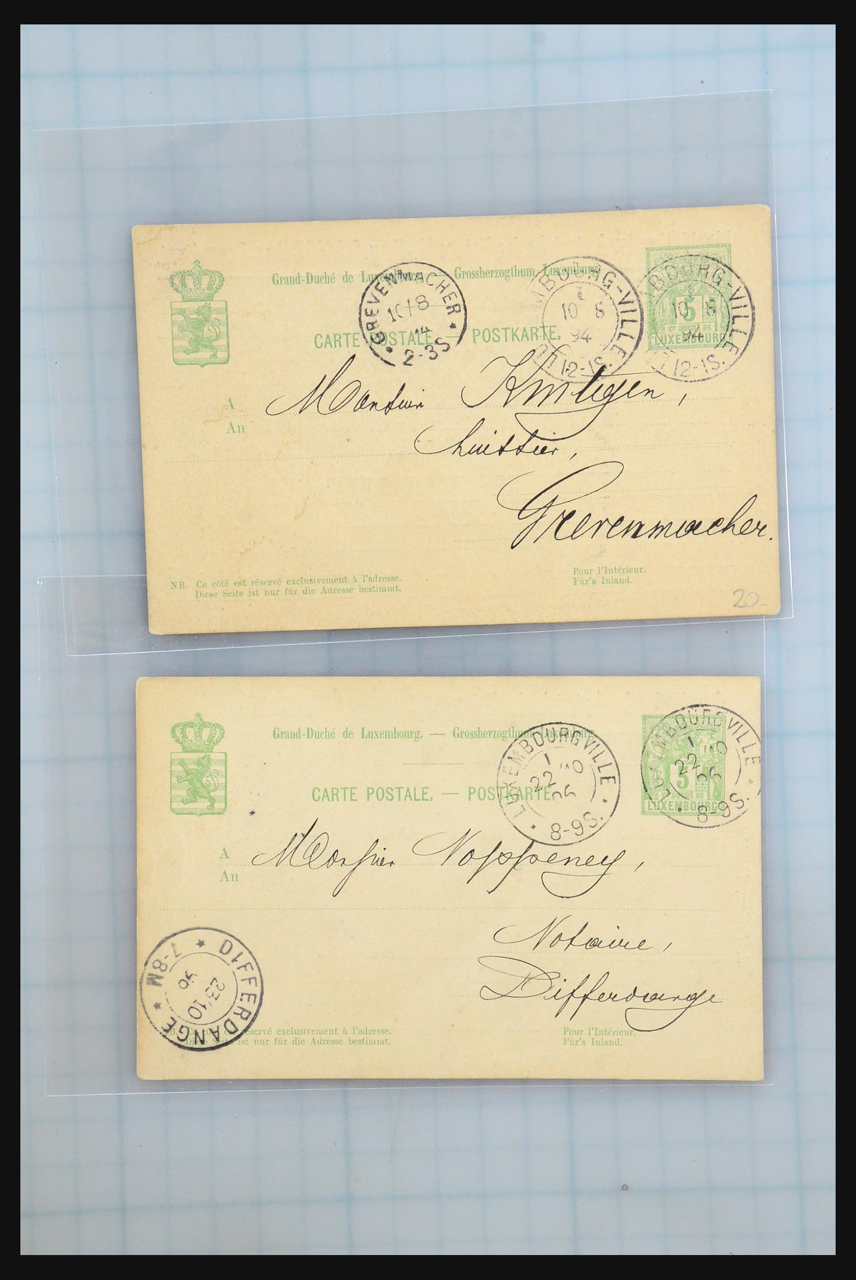 31358 060 - 31358 Portugal/Luxemburg/Griekenland brieven 1880-1960.