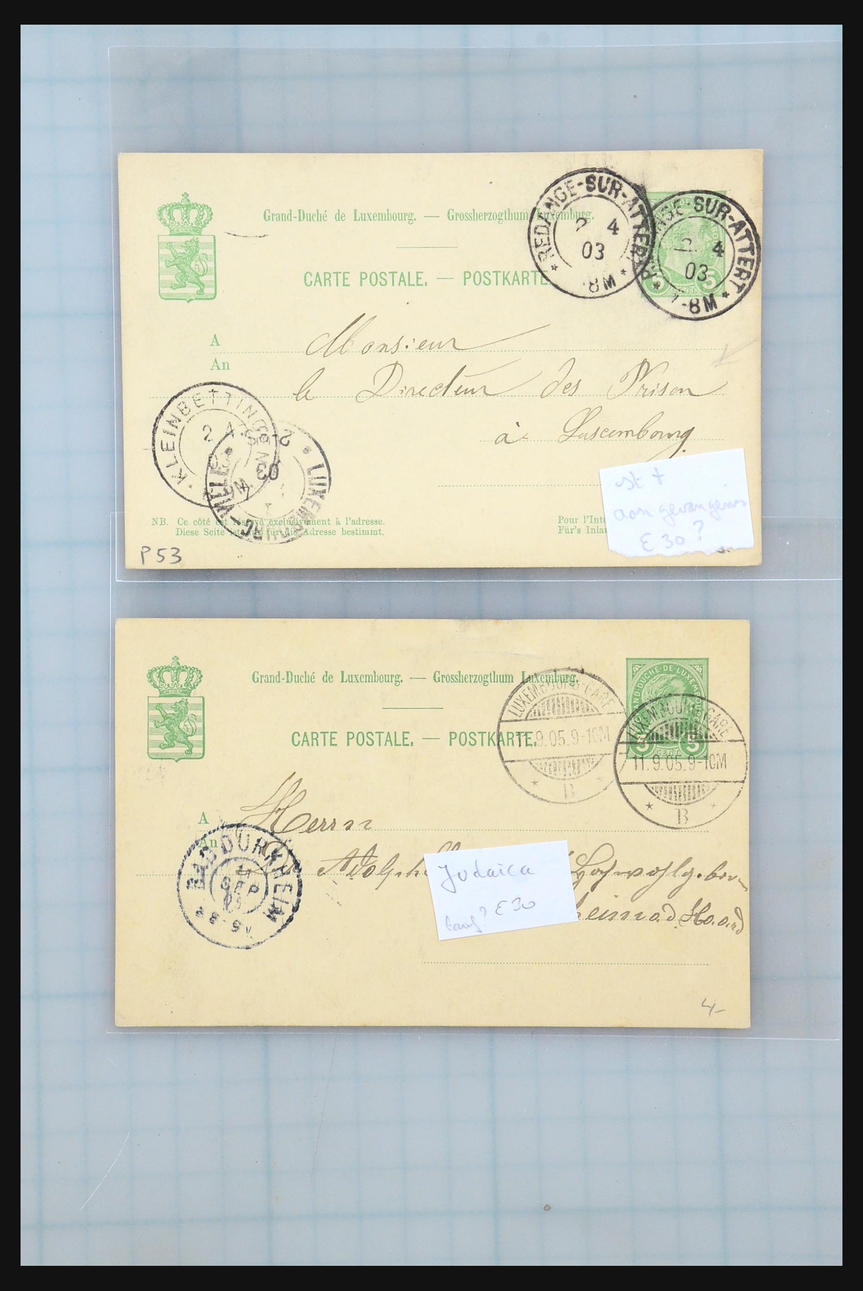 31358 064 - 31358 Portugal/Luxemburg/Griekenland brieven 1880-1960.