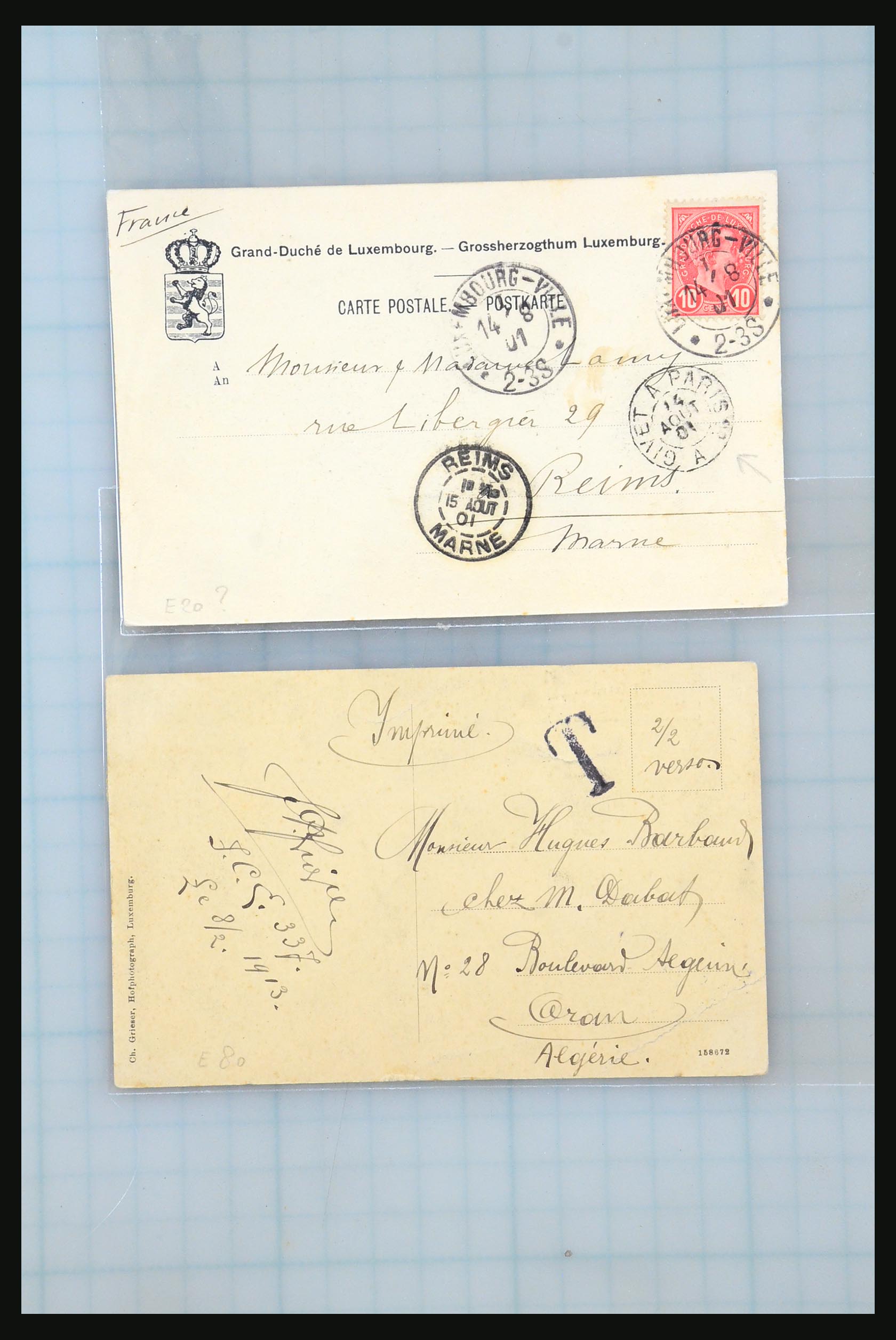 31358 065 - 31358 Portugal/Luxemburg/Greece covers 1880-1960.
