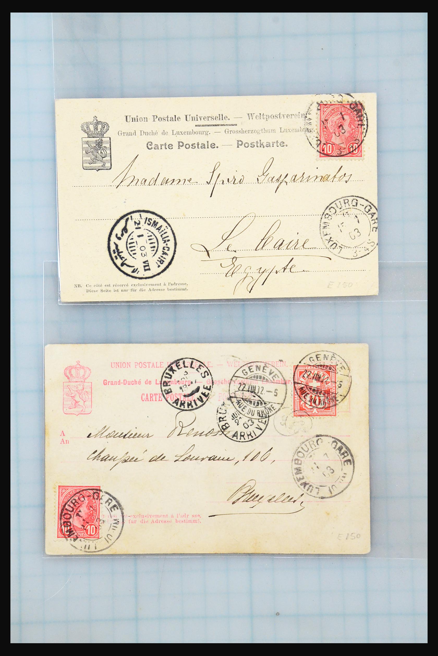 31358 066 - 31358 Portugal/Luxemburg/Greece covers 1880-1960.