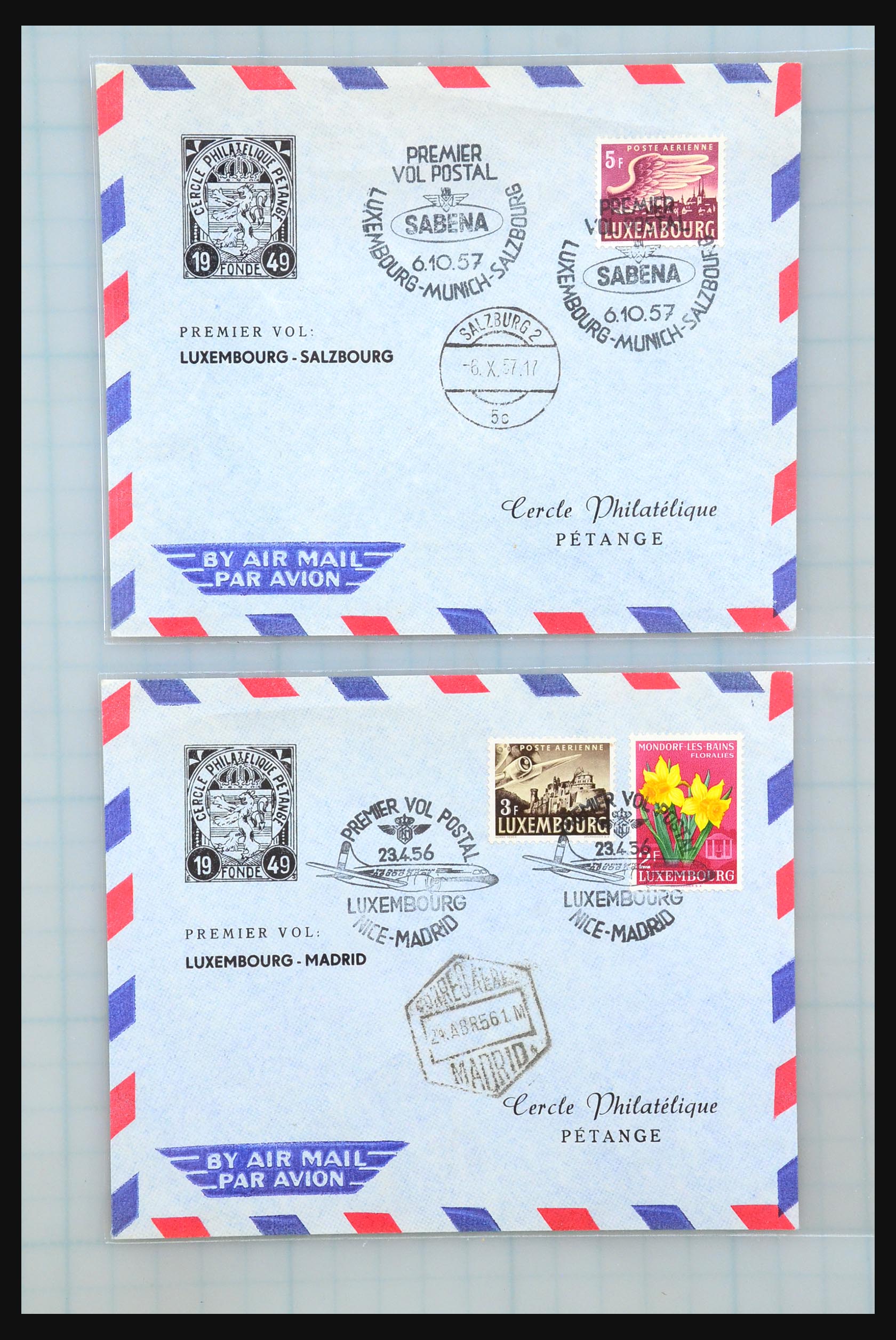 31358 070 - 31358 Portugal/Luxemburg/Griekenland brieven 1880-1960.