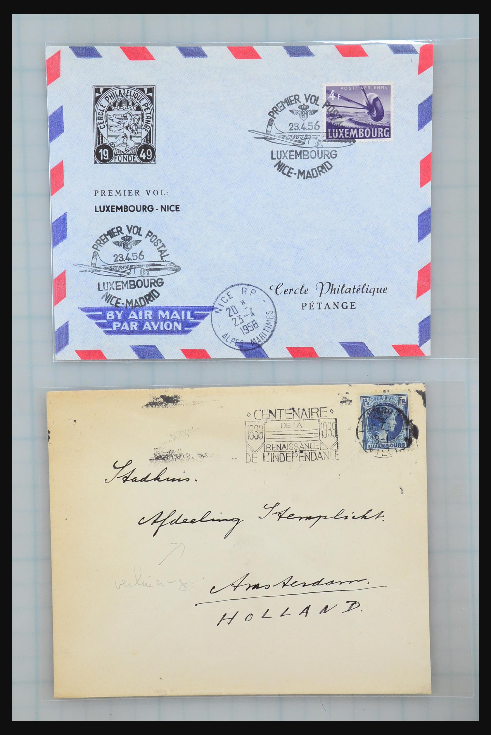 31358 071 - 31358 Portugal/Luxemburg/Greece covers 1880-1960.