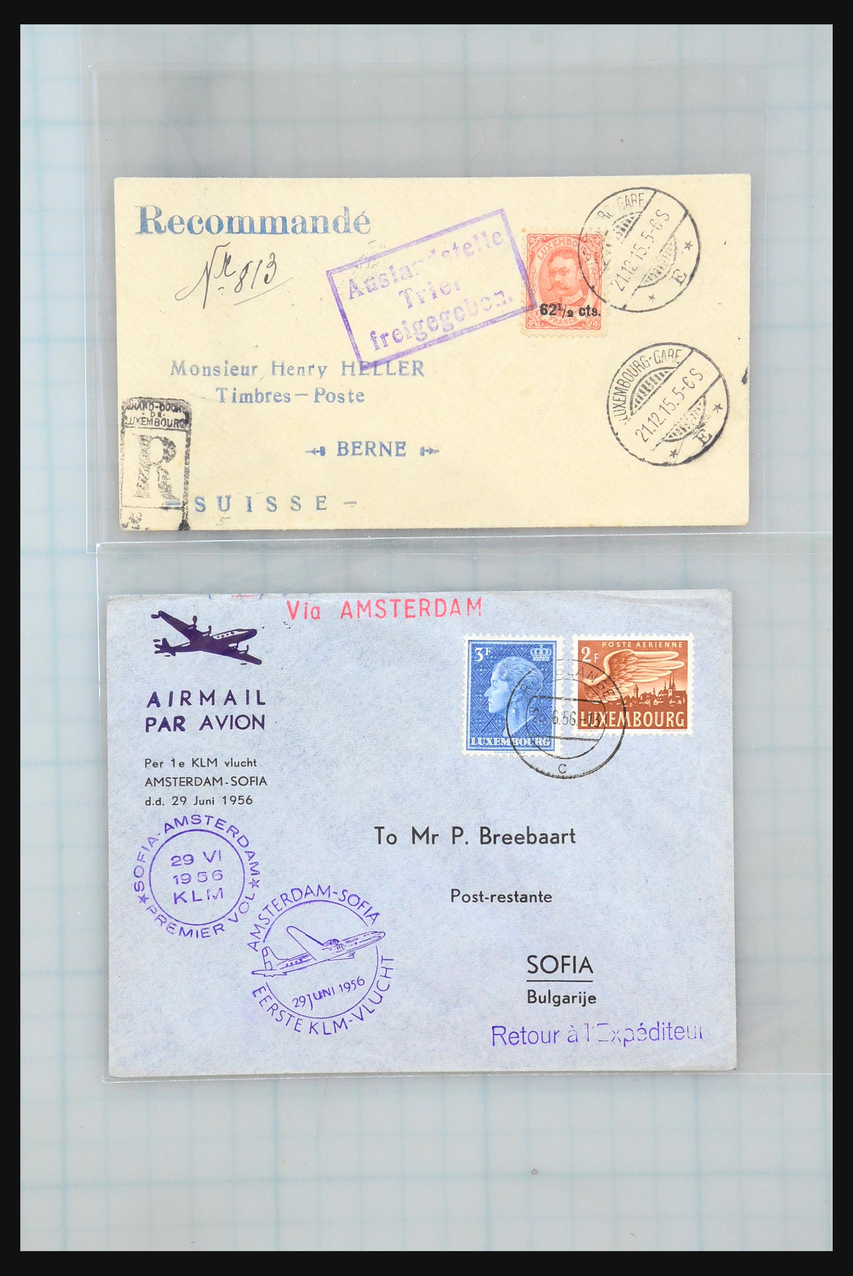 31358 074 - 31358 Portugal/Luxemburg/Griekenland brieven 1880-1960.
