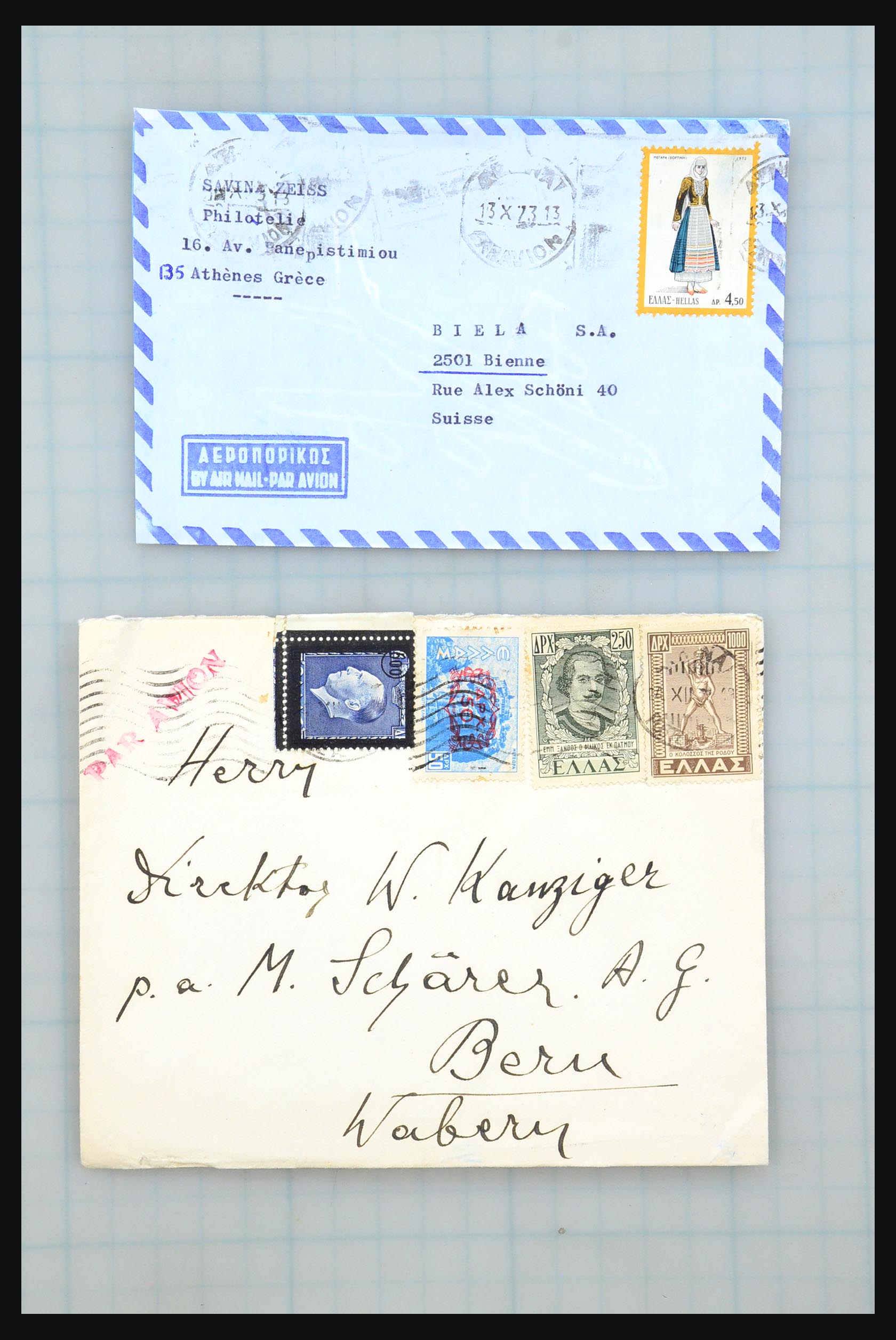 31358 088 - 31358 Portugal/Luxemburg/Greece covers 1880-1960.