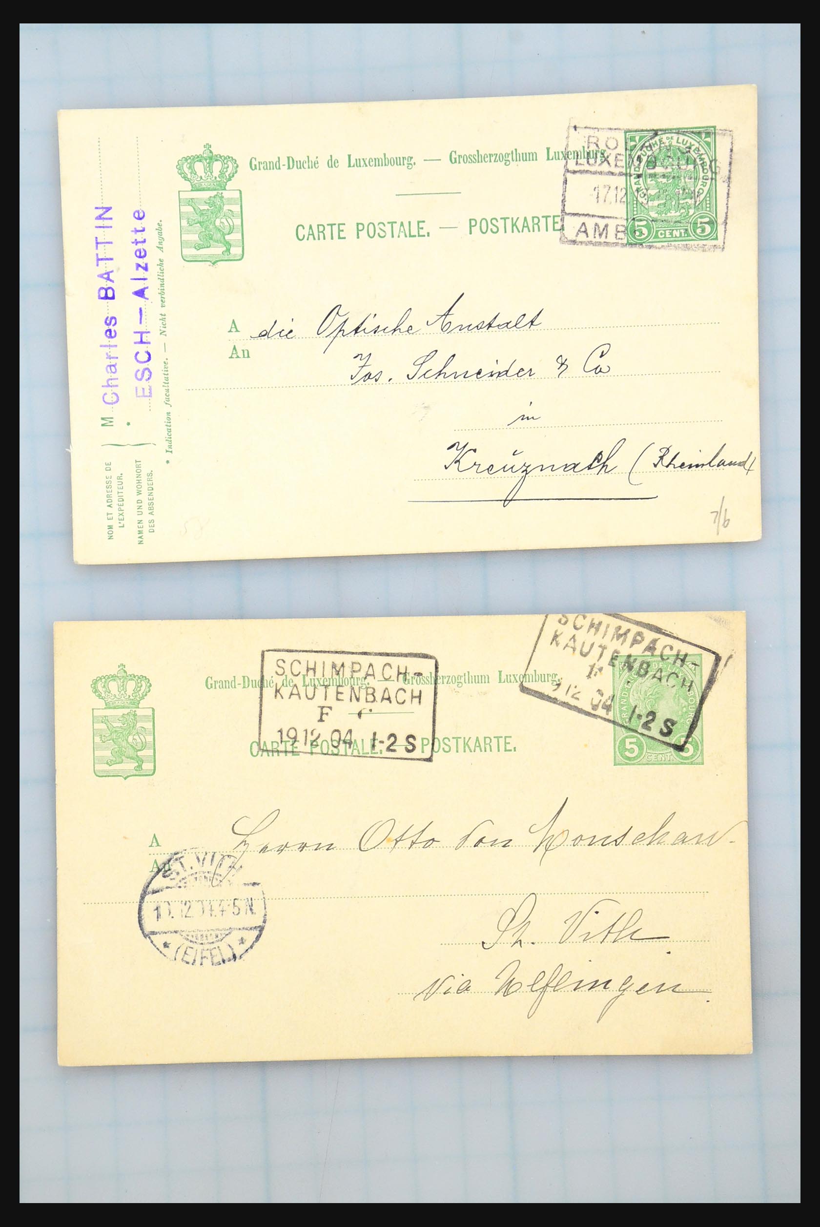 31358 095 - 31358 Portugal/Luxemburg/Griekenland brieven 1880-1960.