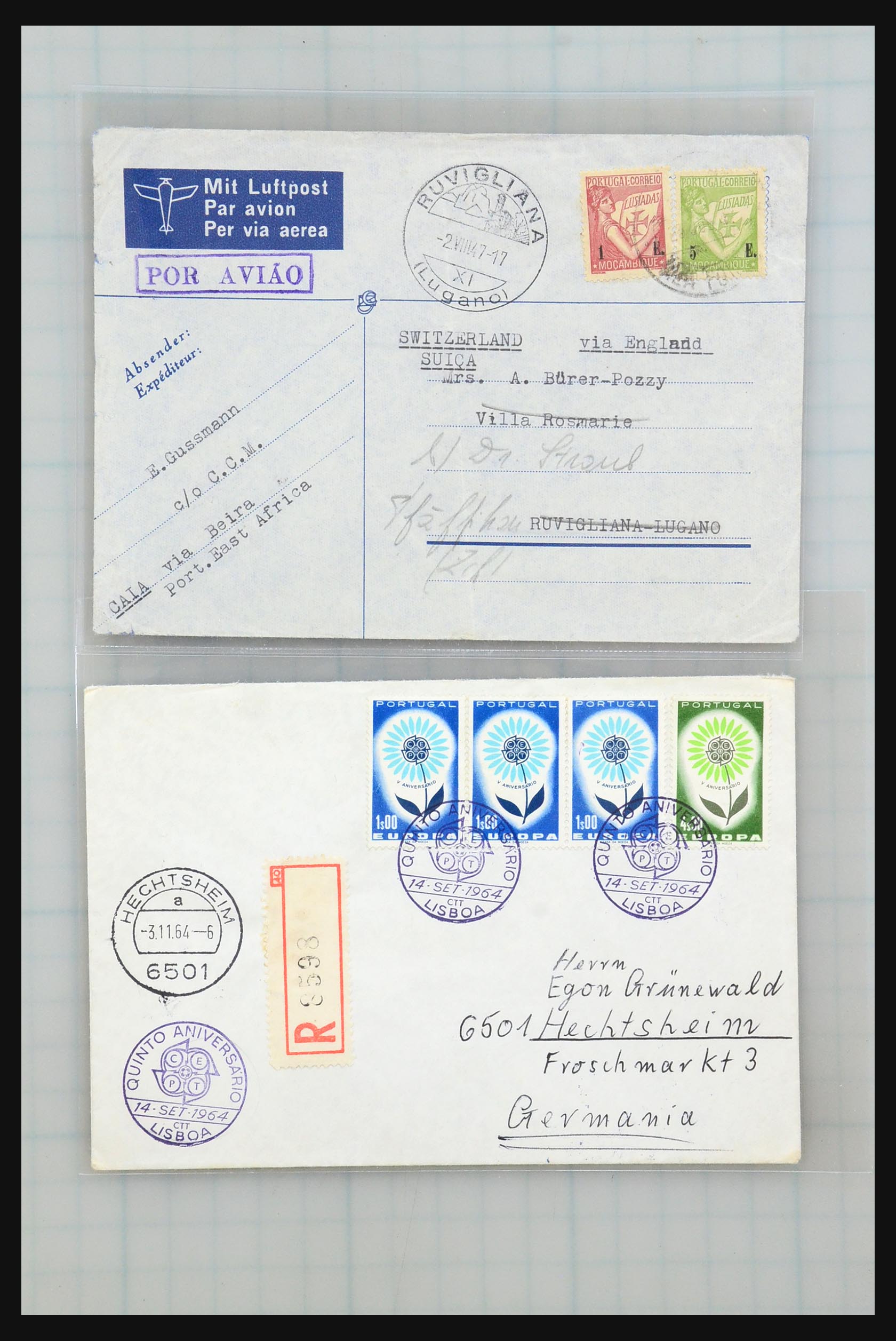 31358 224 - 31358 Portugal/Luxemburg/Greece covers 1880-1960.