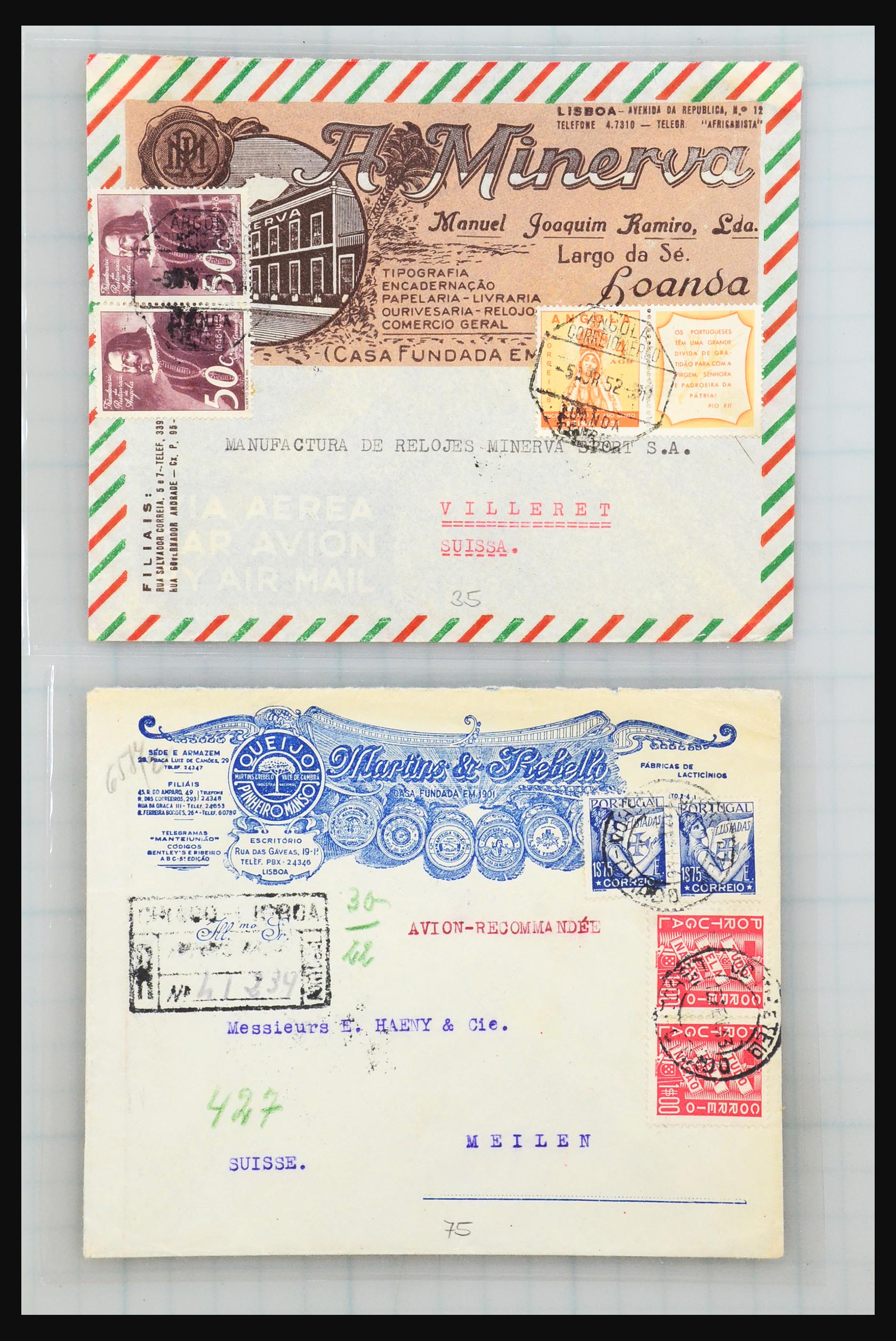 31358 226 - 31358 Portugal/Luxemburg/Greece covers 1880-1960.