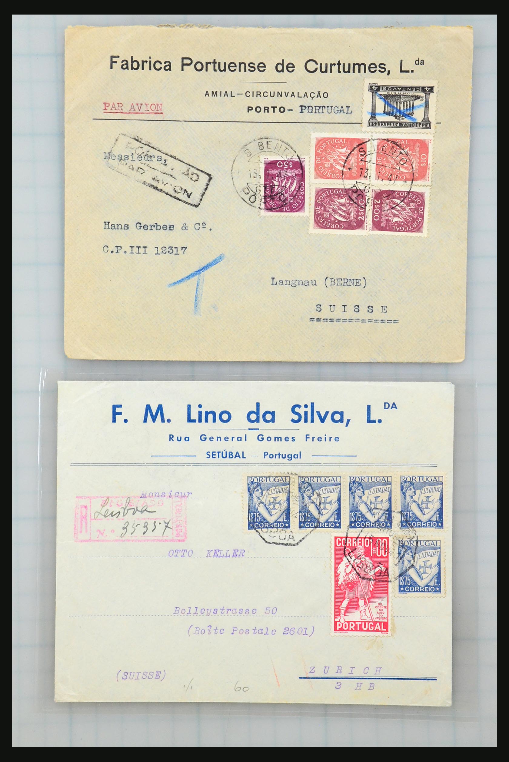31358 228 - 31358 Portugal/Luxemburg/Greece covers 1880-1960.