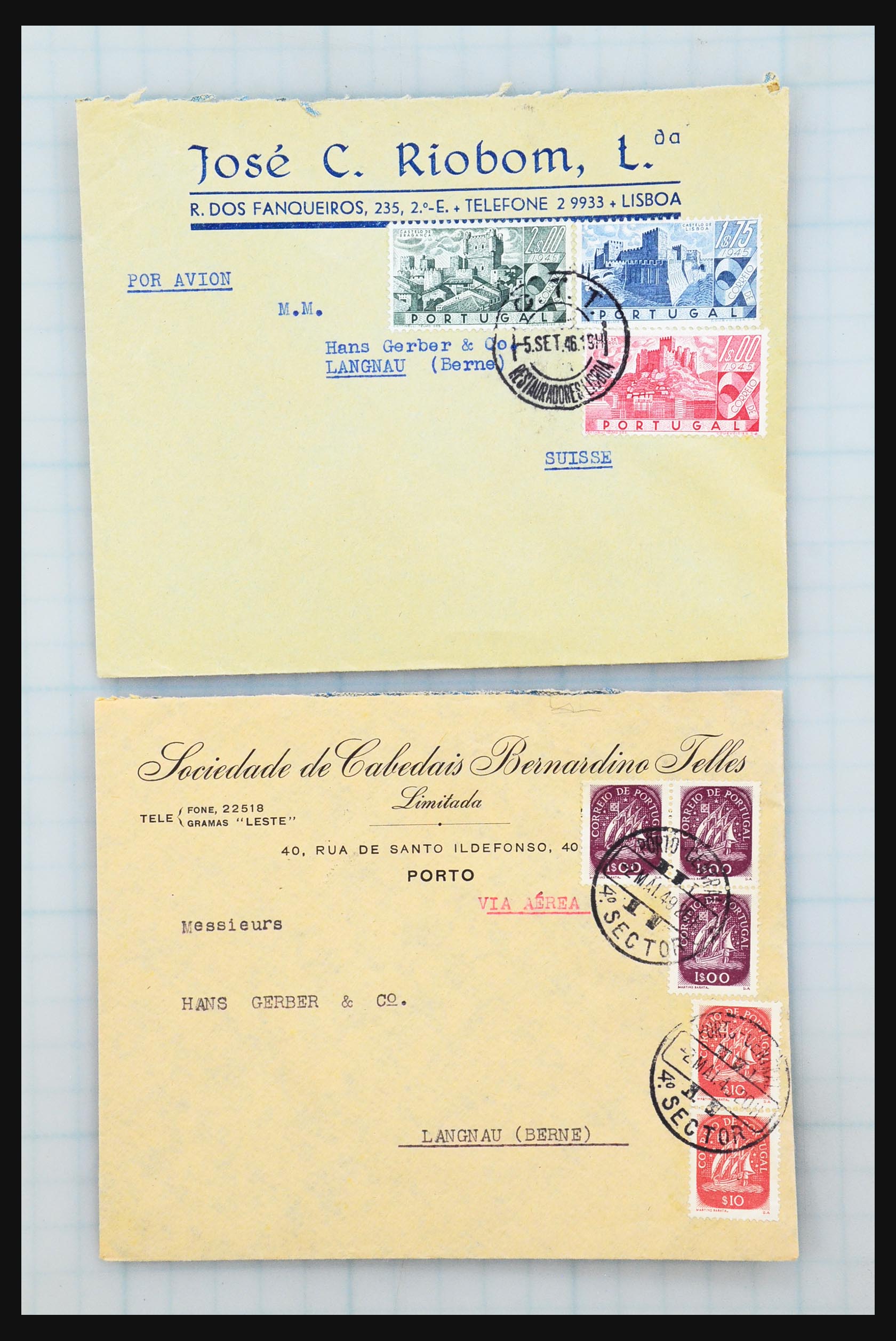 31358 232 - 31358 Portugal/Luxemburg/Greece covers 1880-1960.