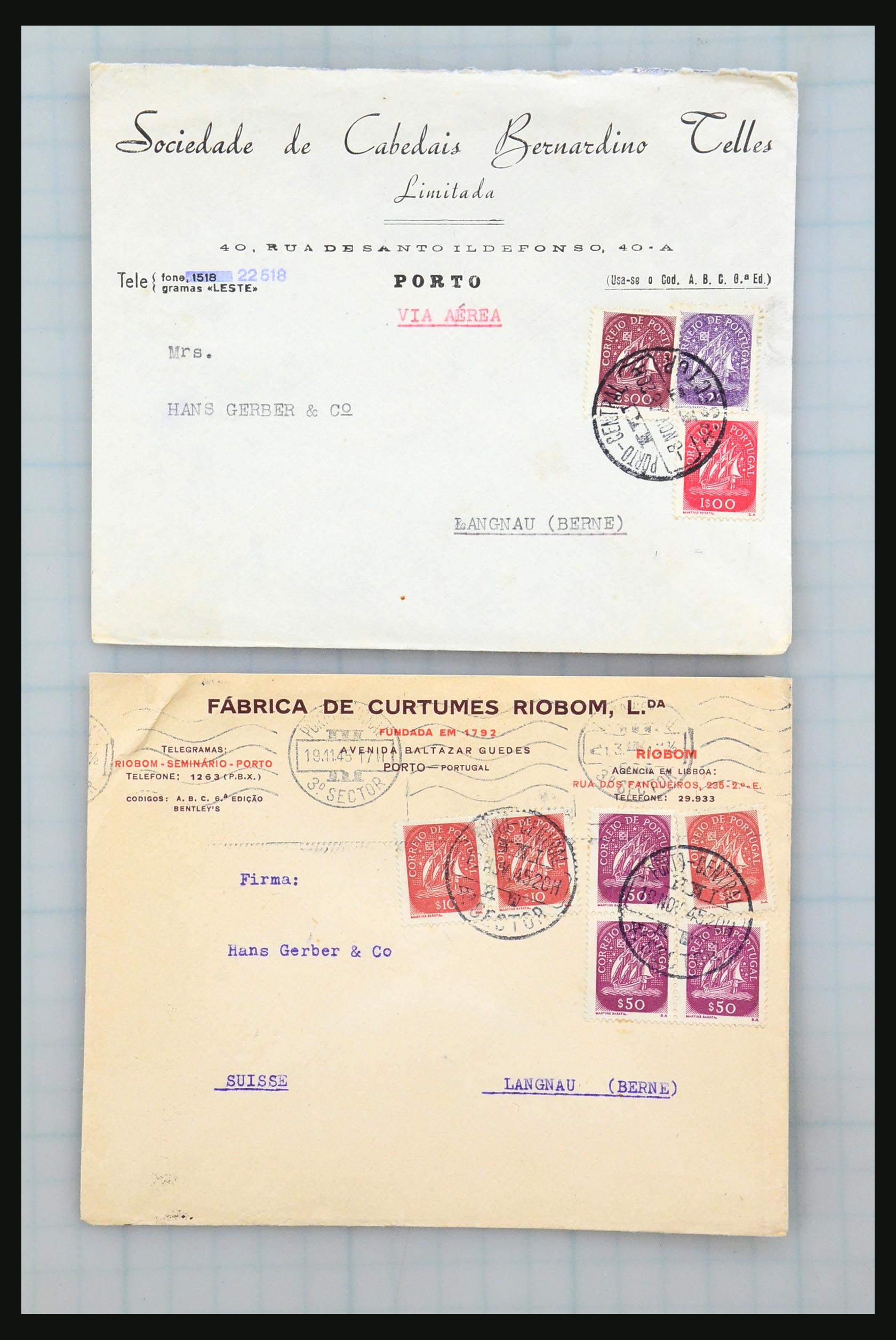 31358 237 - 31358 Portugal/Luxemburg/Greece covers 1880-1960.