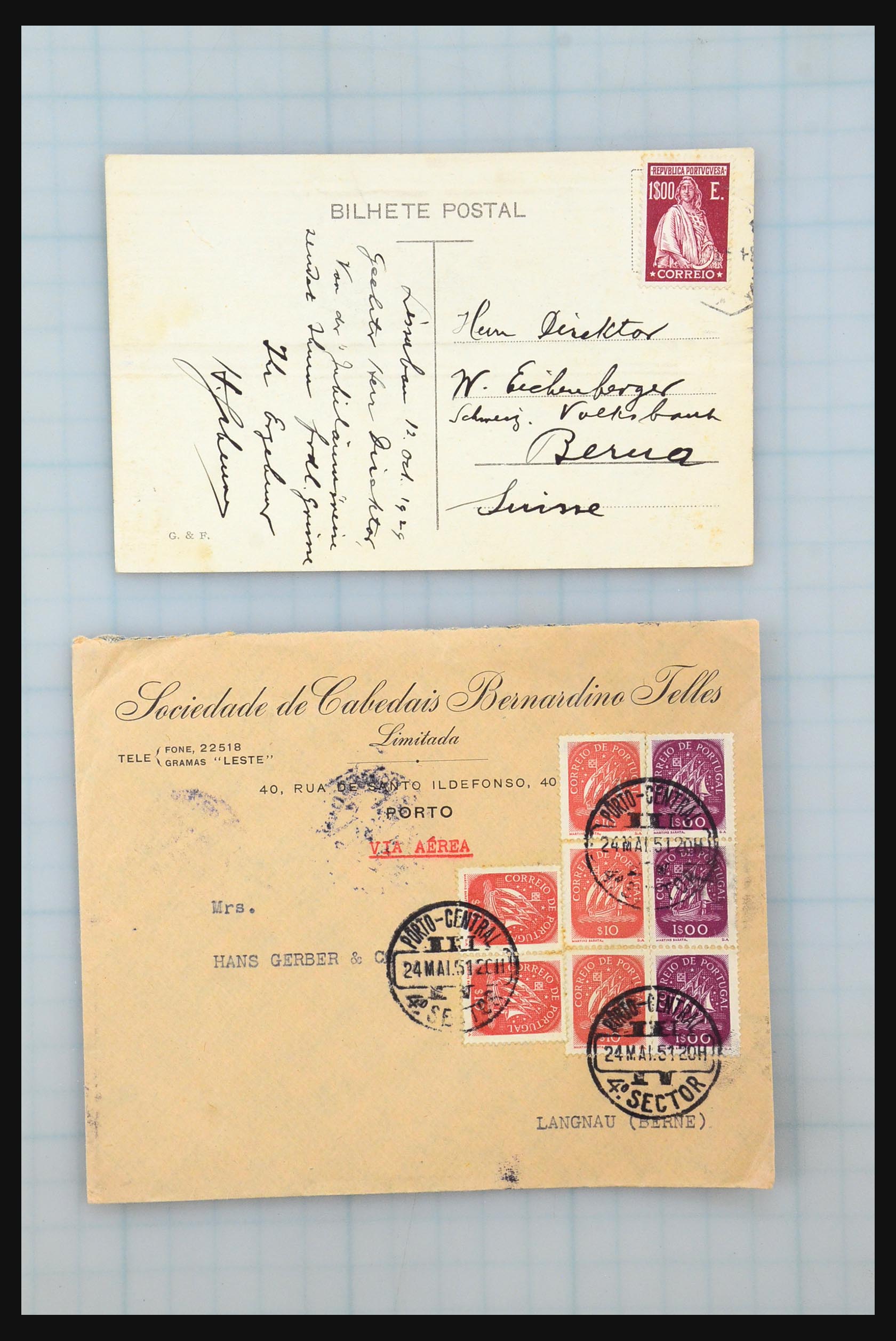31358 238 - 31358 Portugal/Luxemburg/Greece covers 1880-1960.