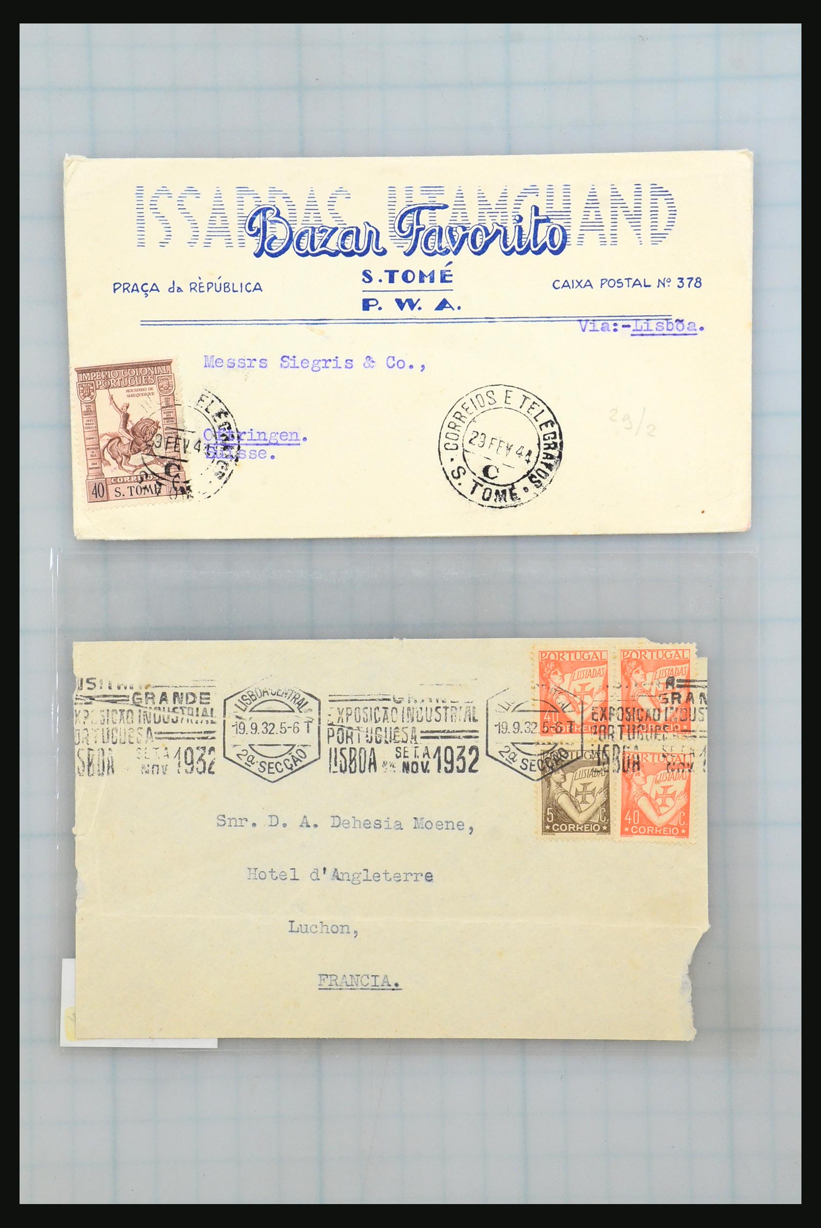 31358 242 - 31358 Portugal/Luxemburg/Greece covers 1880-1960.