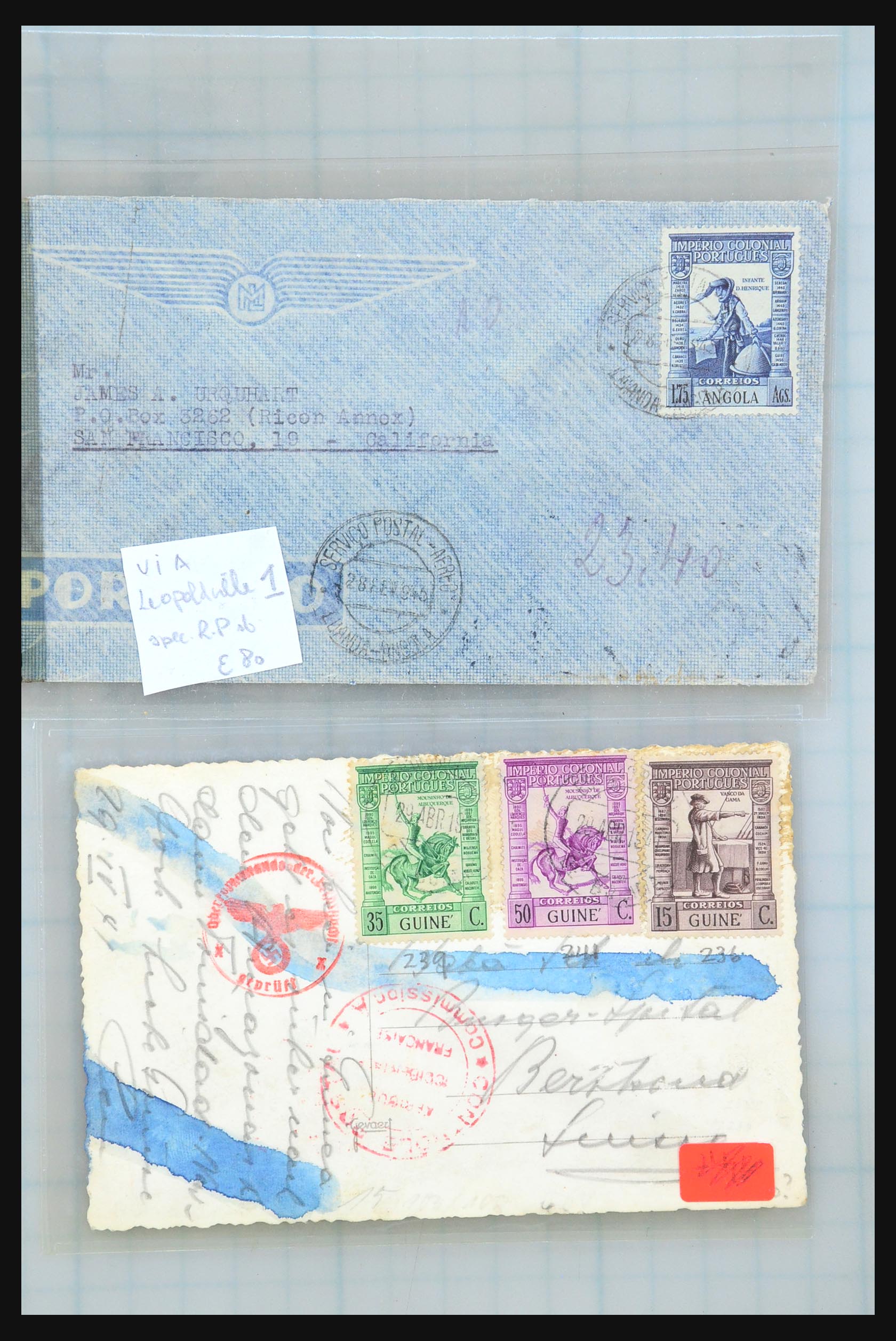 31358 256 - 31358 Portugal/Luxemburg/Greece covers 1880-1960.