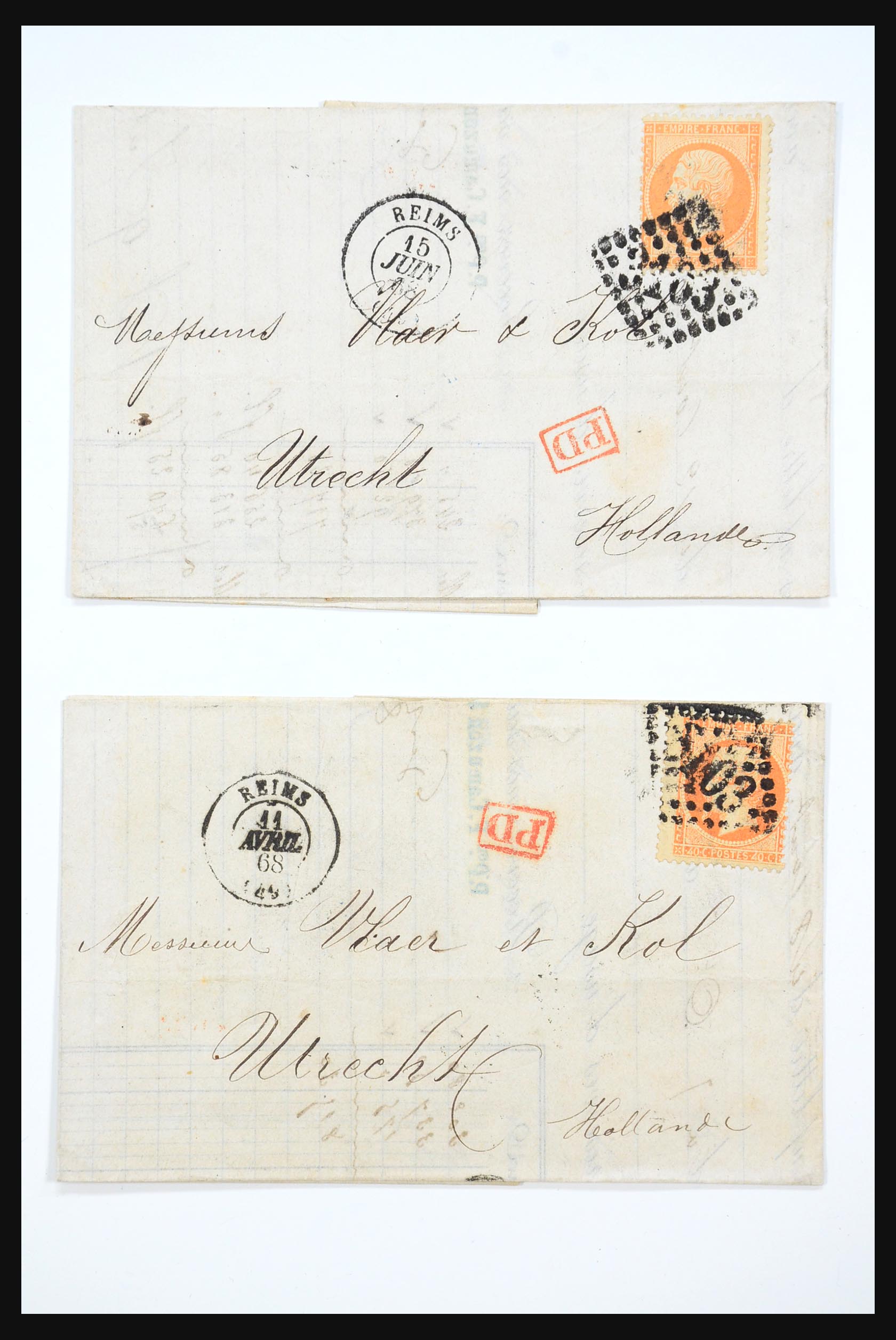 31359 0001 - 31359 Frankrijk en koloniën brieven 1770-1960.