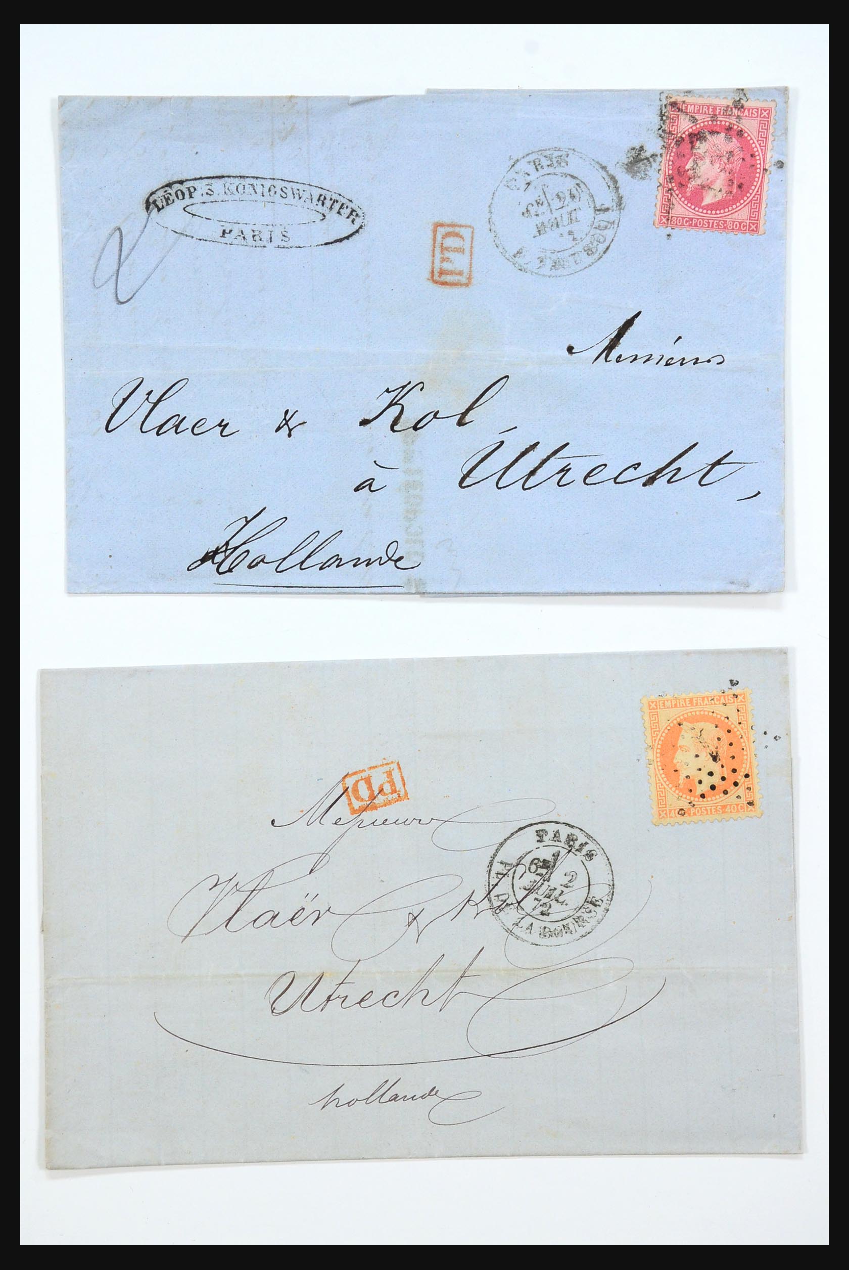 31359 0009 - 31359 Frankrijk en koloniën brieven 1770-1960.