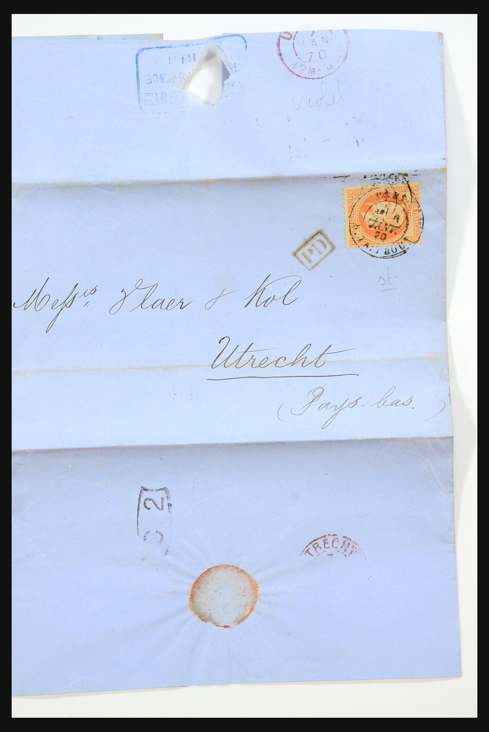 31359 0011 - 31359 Frankrijk en koloniën brieven 1770-1960.