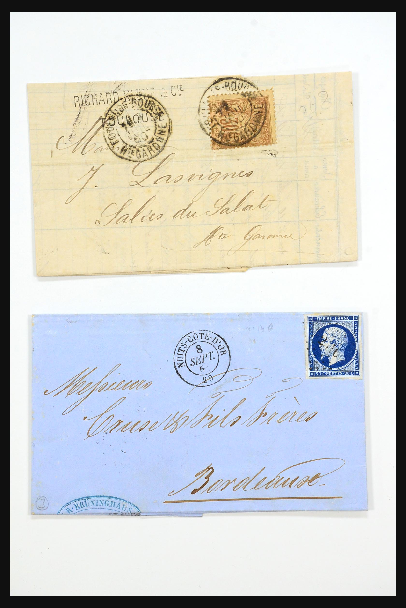31359 0012 - 31359 Frankrijk en koloniën brieven 1770-1960.