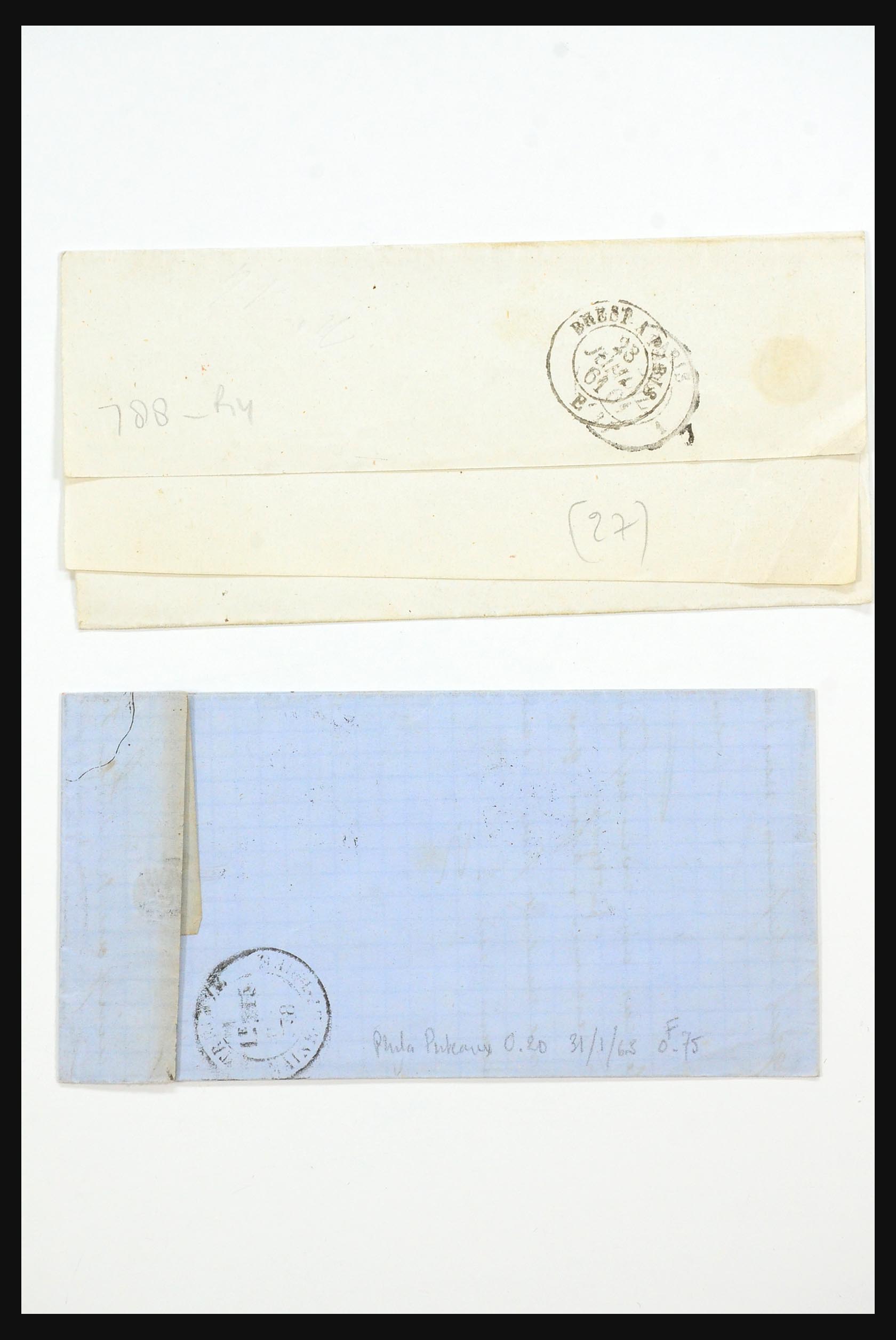31359 0015 - 31359 Frankrijk en koloniën brieven 1770-1960.