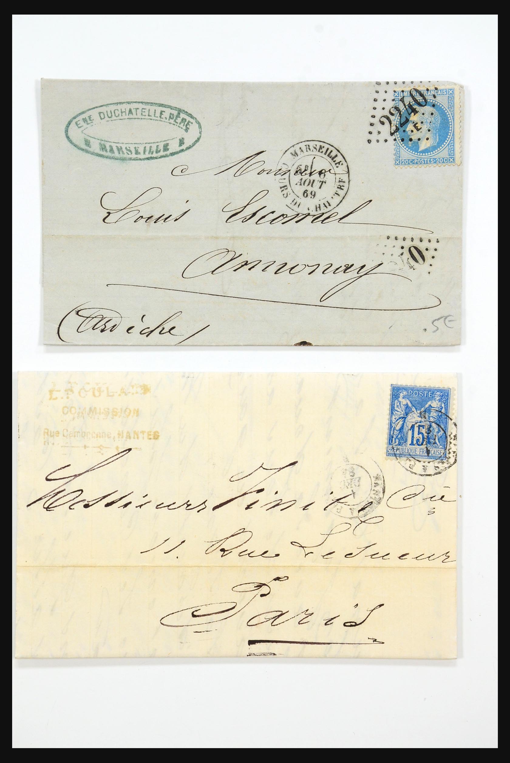 31359 0016 - 31359 Frankrijk en koloniën brieven 1770-1960.