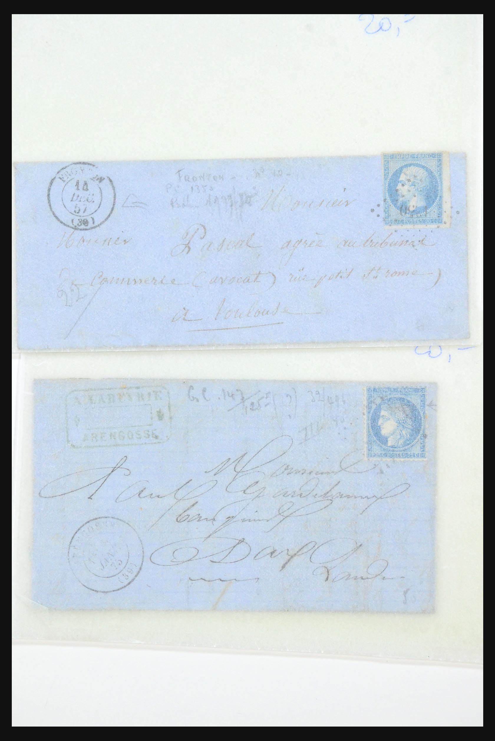 31359 0028 - 31359 Frankrijk en koloniën brieven 1770-1960.