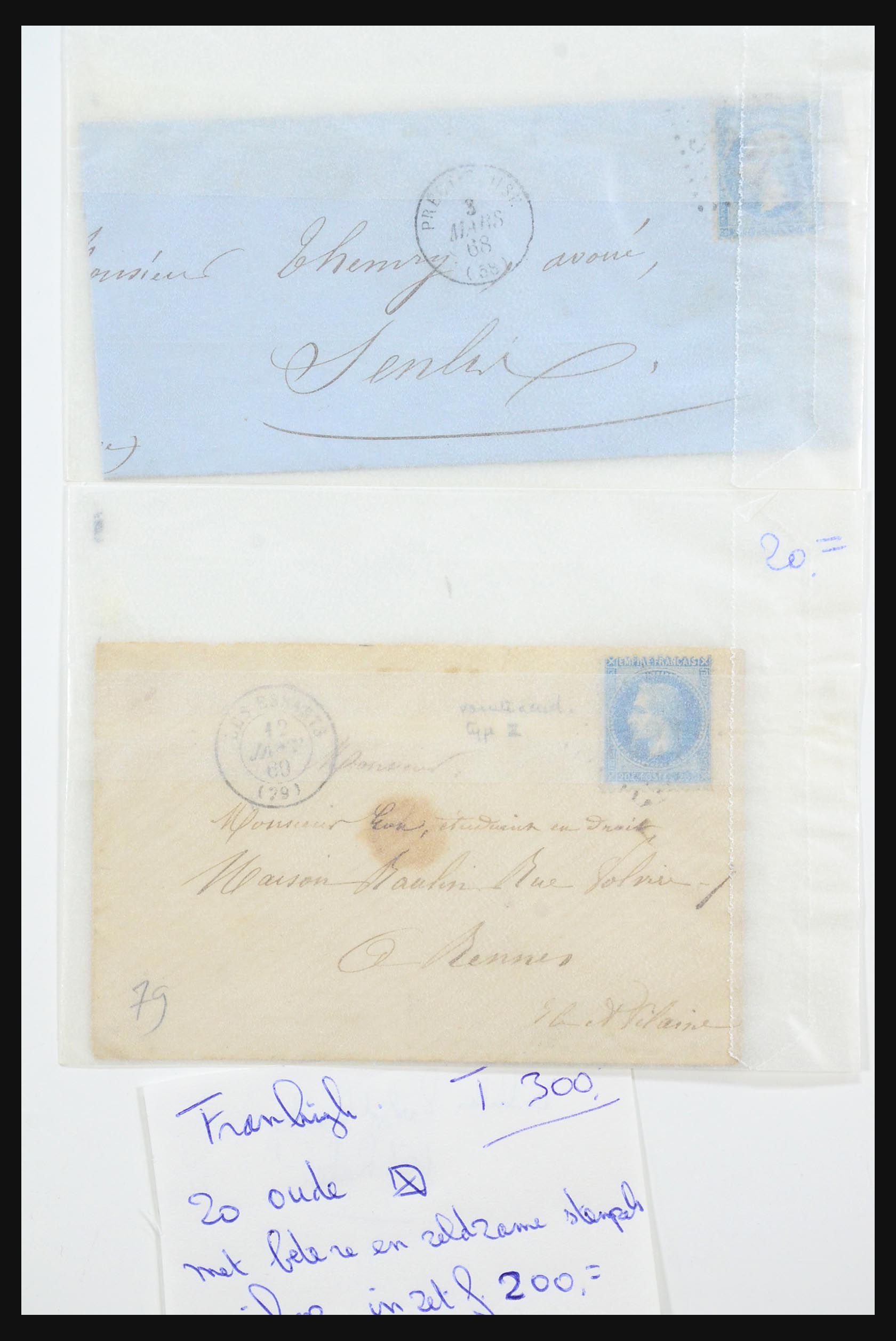 31359 0042 - 31359 Frankrijk en koloniën brieven 1770-1960.
