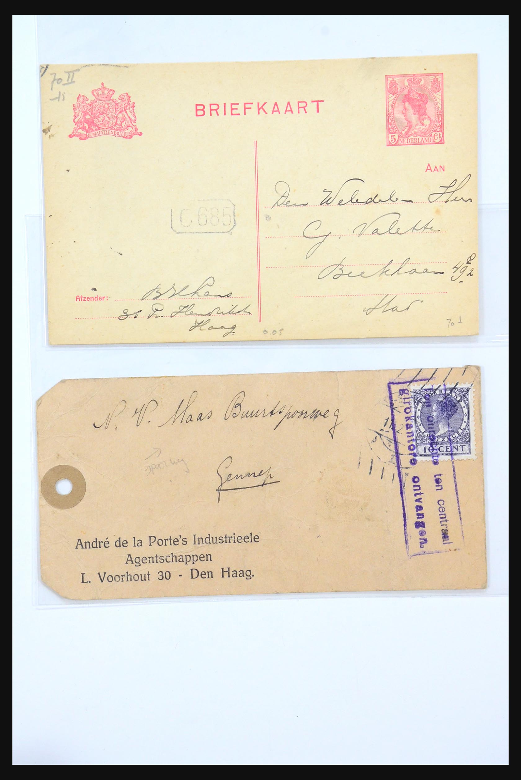 31360 0003 - 31360 Netherlands covers 1852-1960.