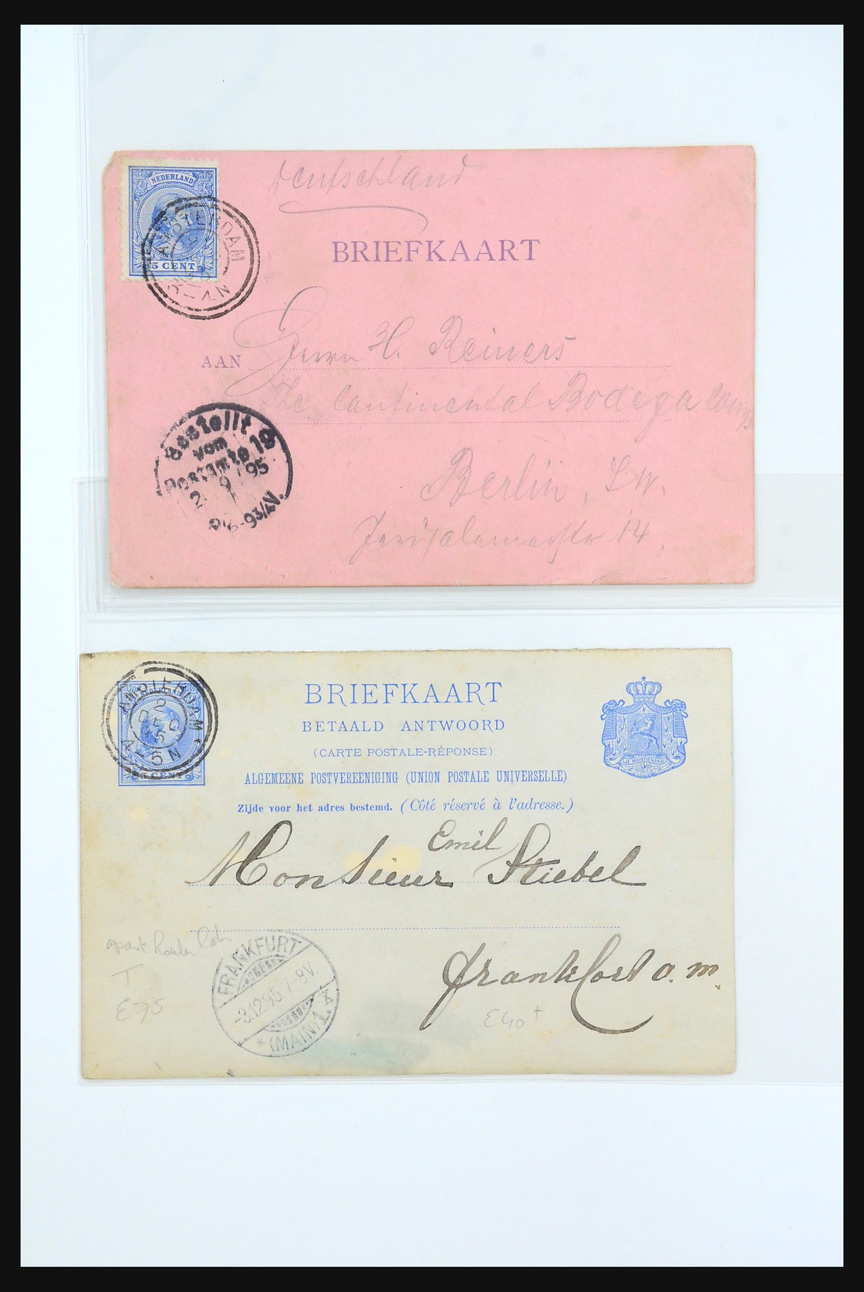 31360 0025 - 31360 Netherlands covers 1852-1960.