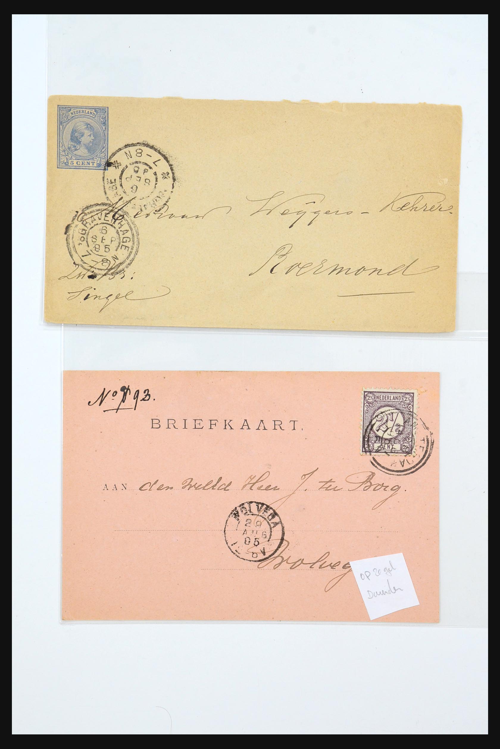 31360 0030 - 31360 Netherlands covers 1852-1960.