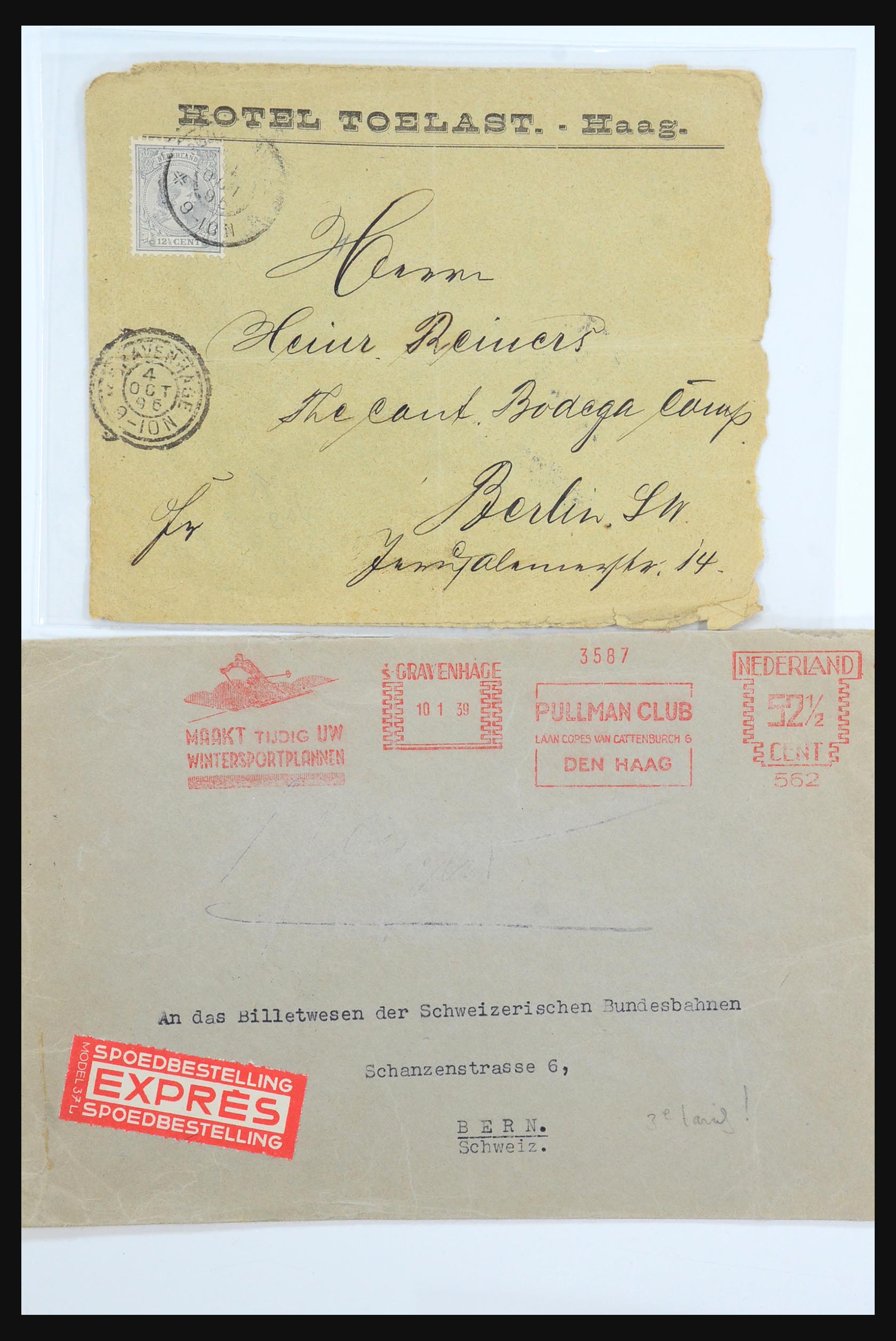 31360 0039 - 31360 Netherlands covers 1852-1960.