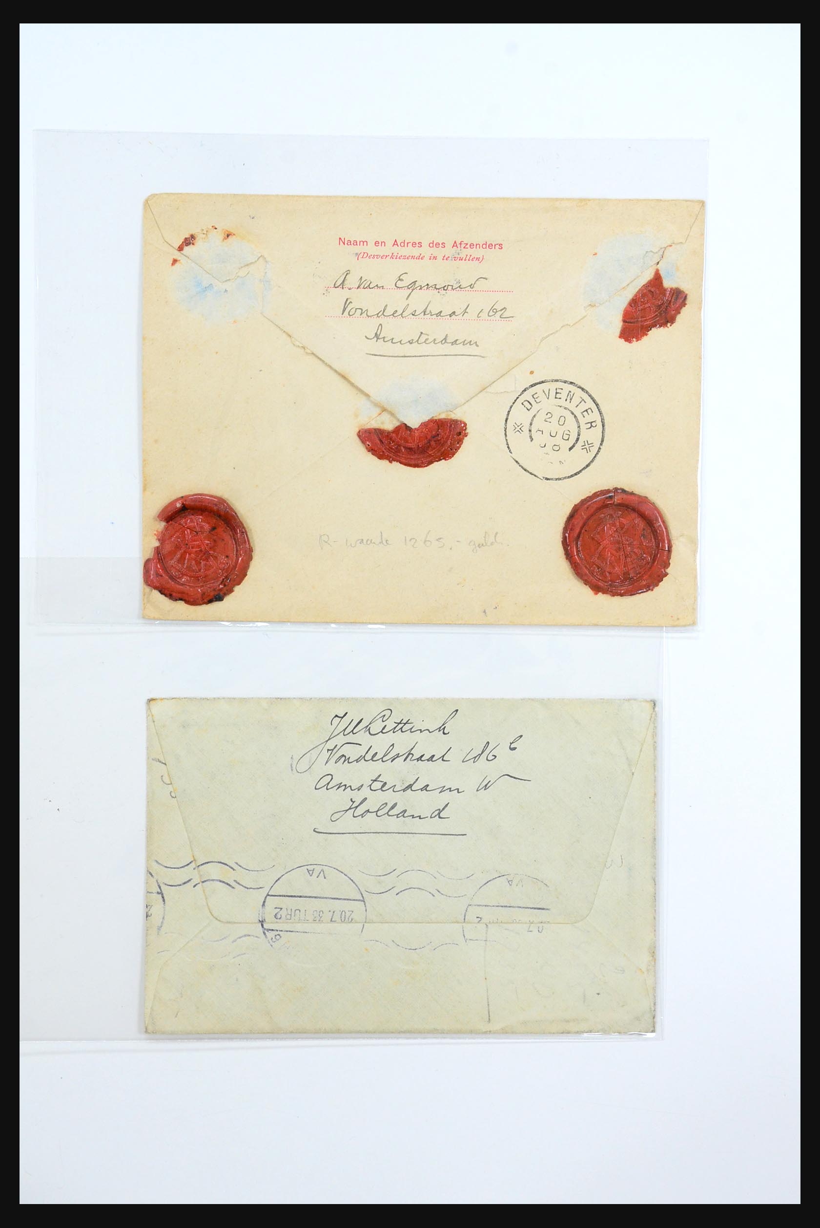 31360 0047 - 31360 Netherlands covers 1852-1960.
