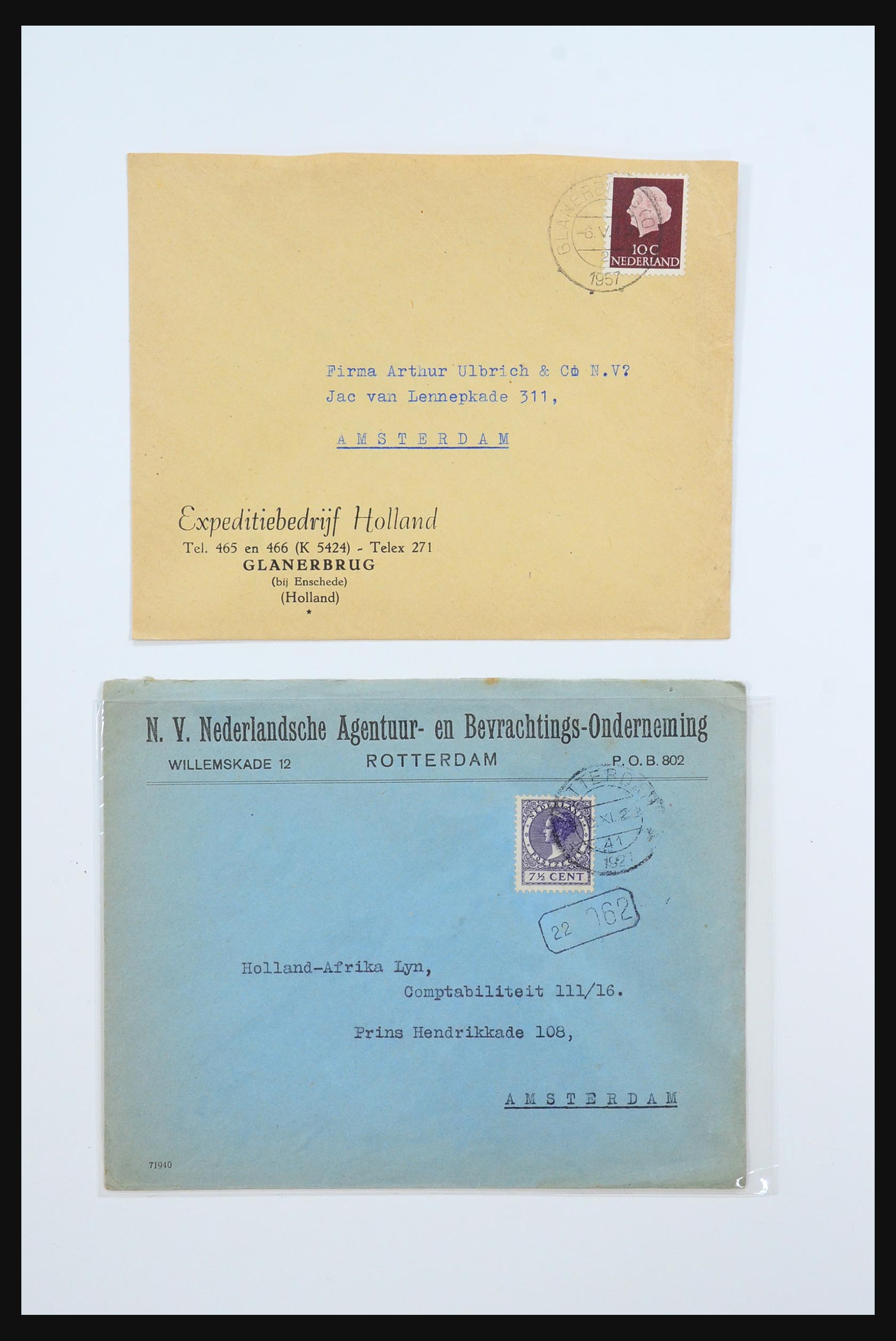31360 0054 - 31360 Netherlands covers 1852-1960.