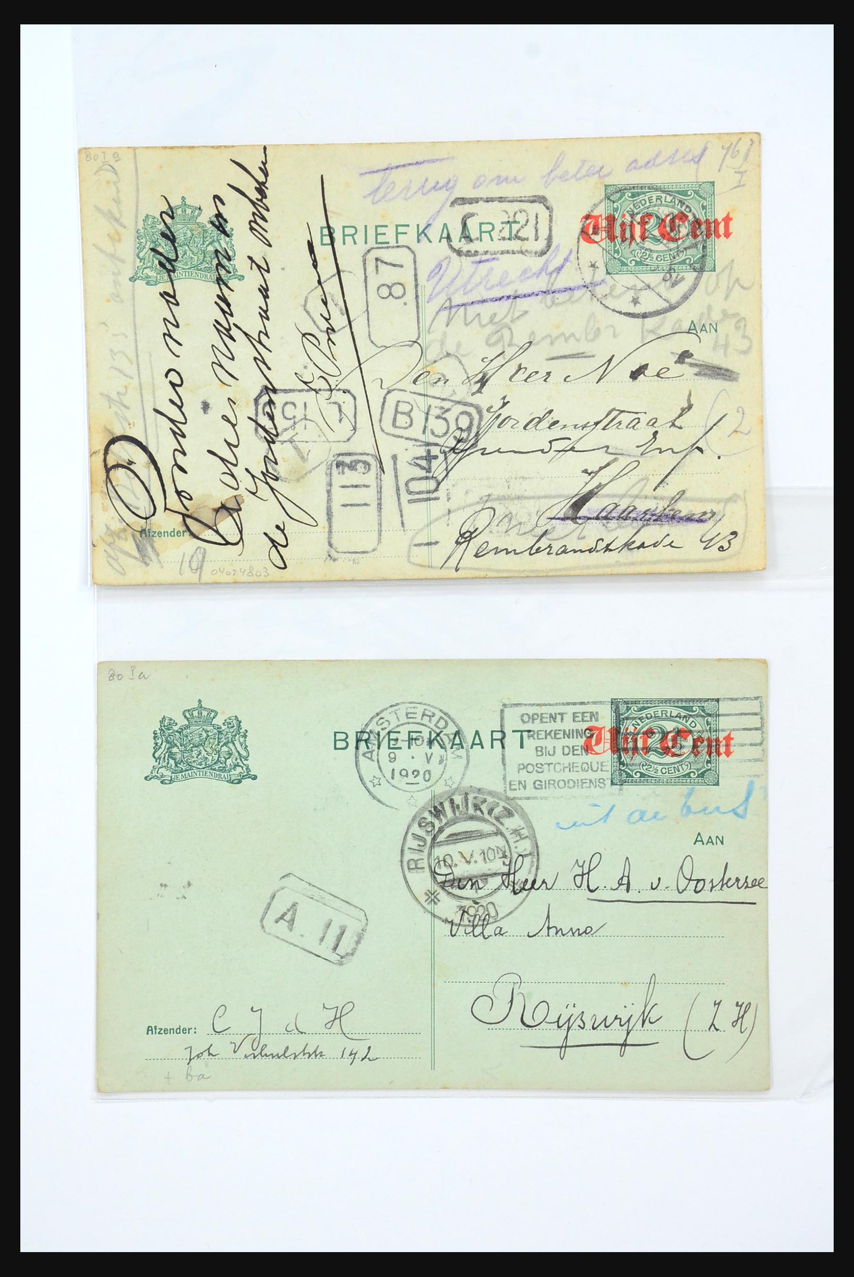 31360 0078 - 31360 Netherlands covers 1852-1960.