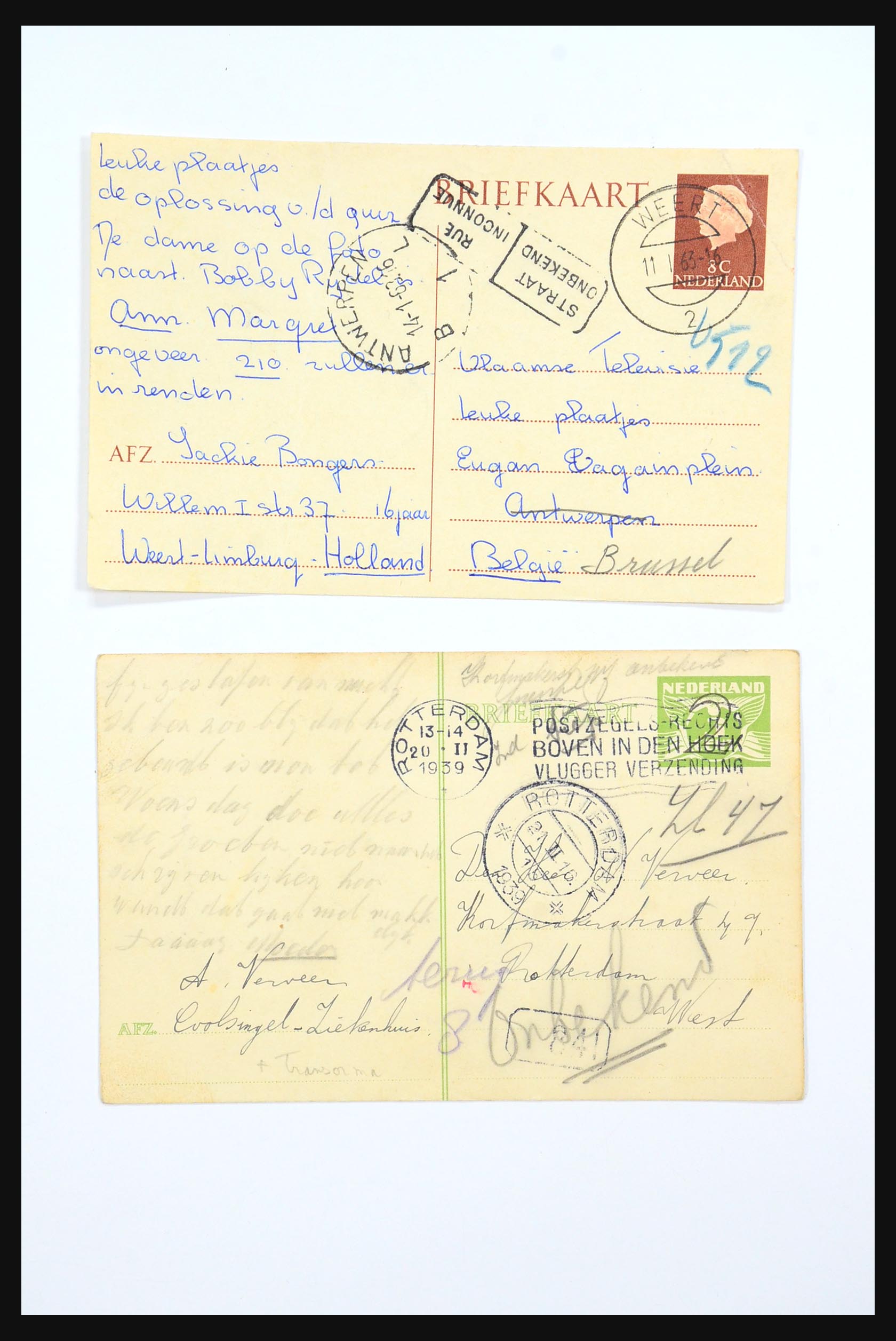31360 0087 - 31360 Netherlands covers 1852-1960.