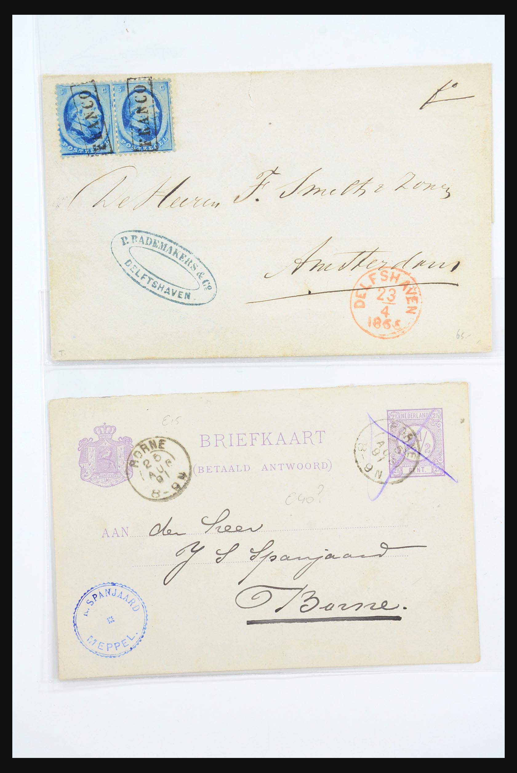 31360 0097 - 31360 Netherlands covers 1852-1960.