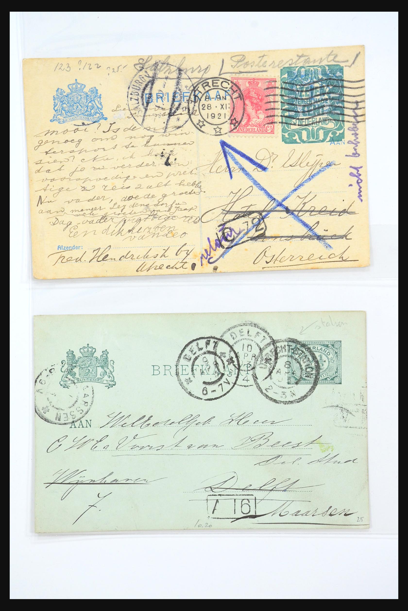 31360 0098 - 31360 Netherlands covers 1852-1960.