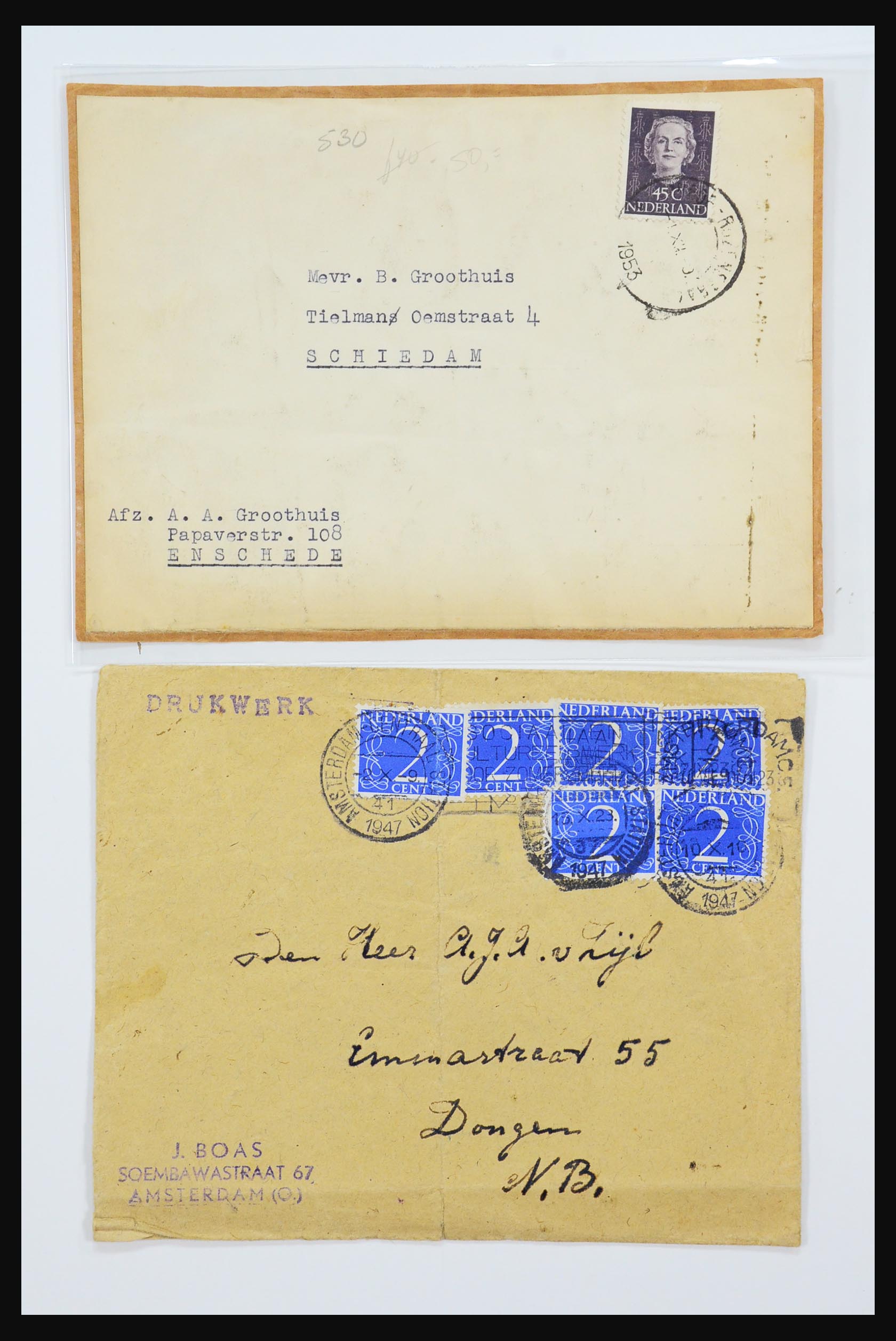31360 4414 - 31360 Netherlands covers 1852-1960.