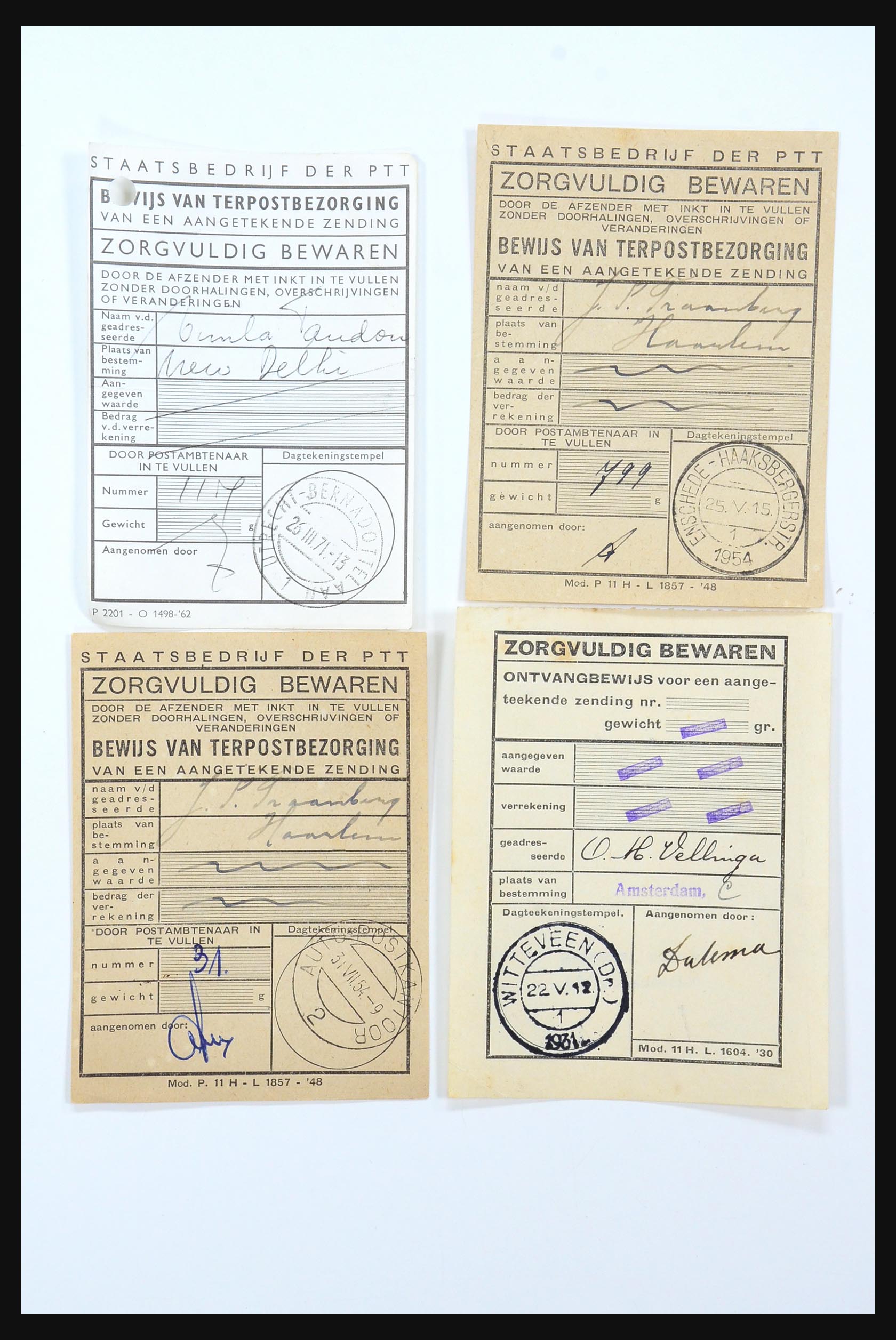 31360 4444 - 31360 Netherlands covers 1852-1960.