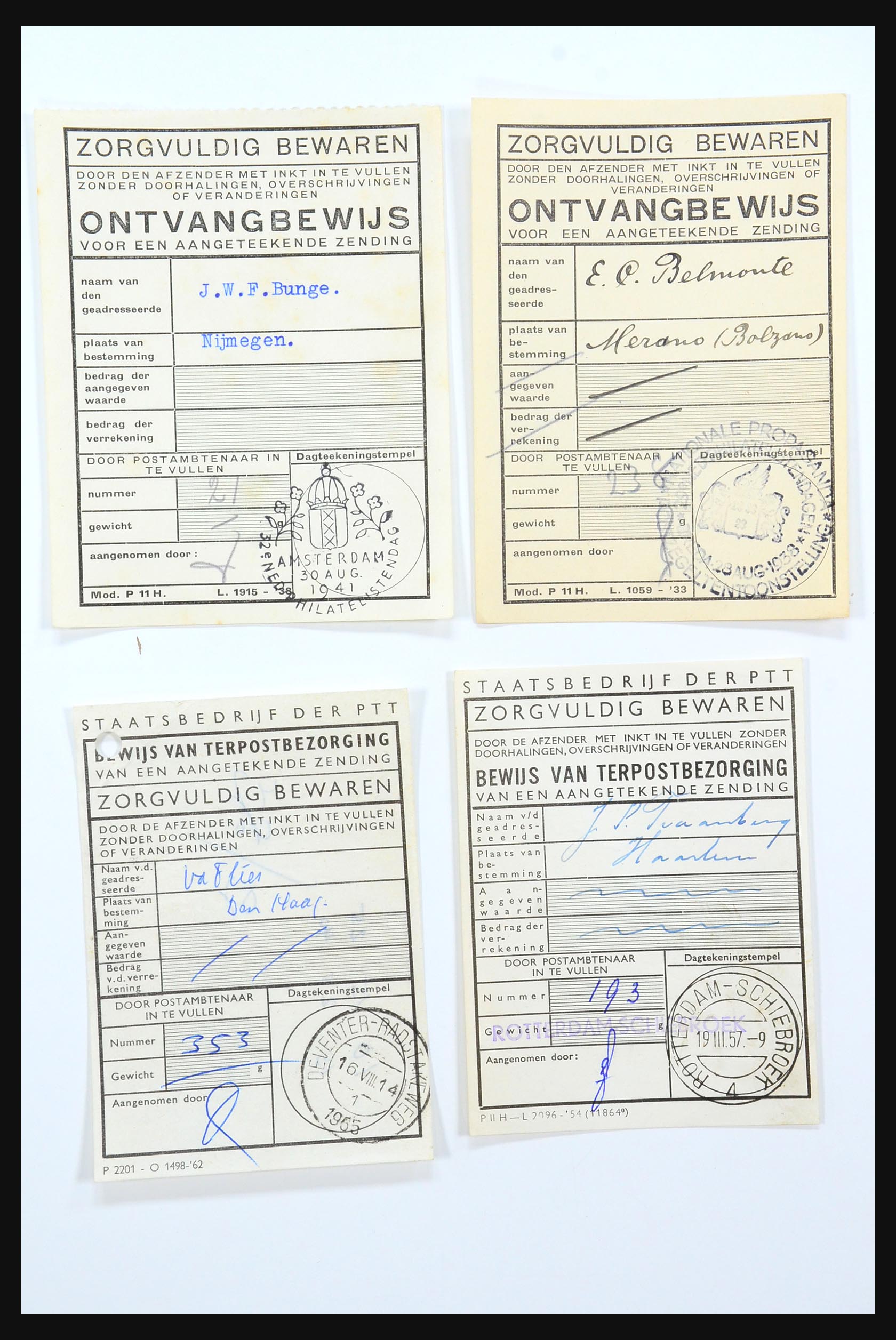 31360 4445 - 31360 Netherlands covers 1852-1960.