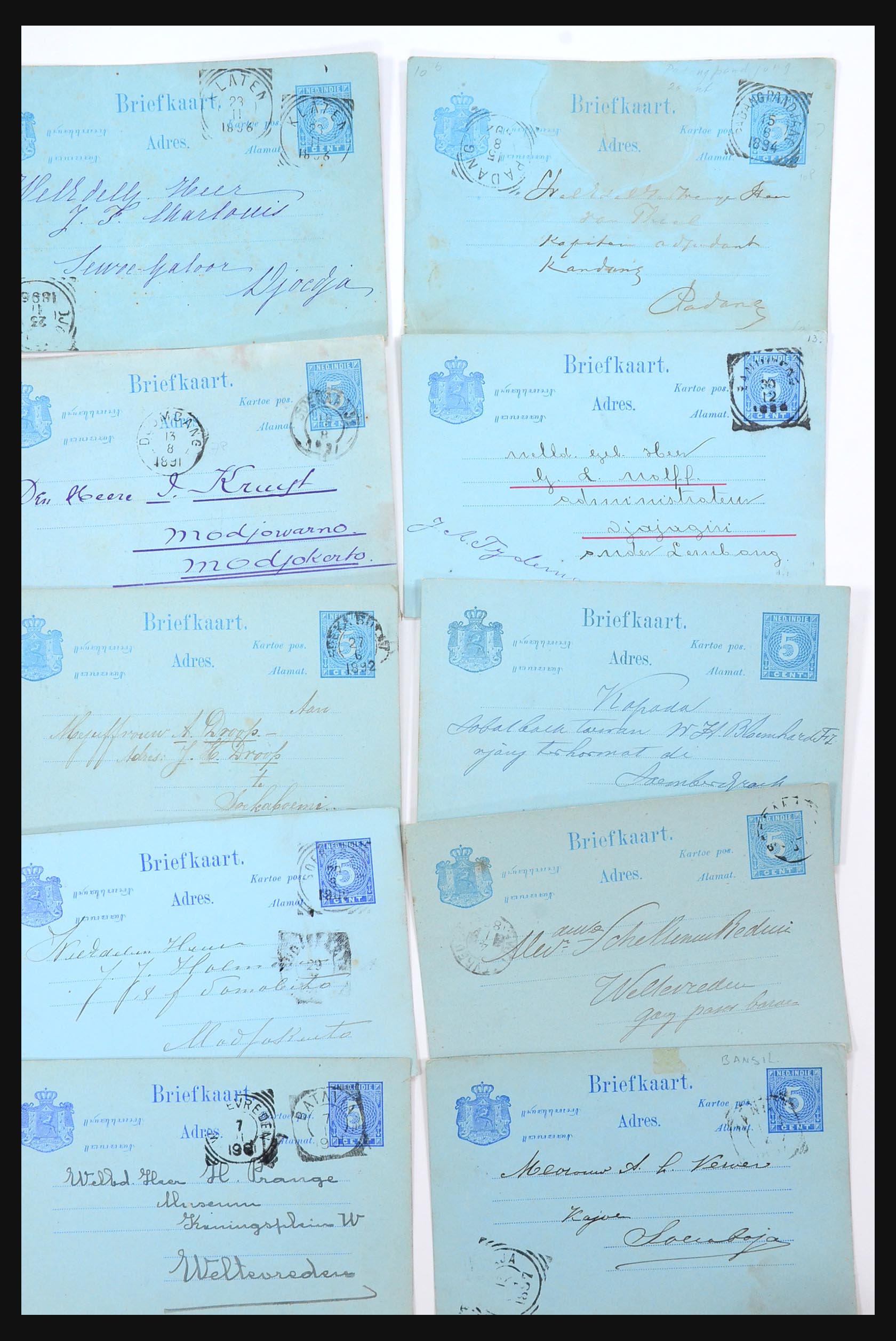31361 011 - 31361 Netherlands Indies covers 1880-1950.