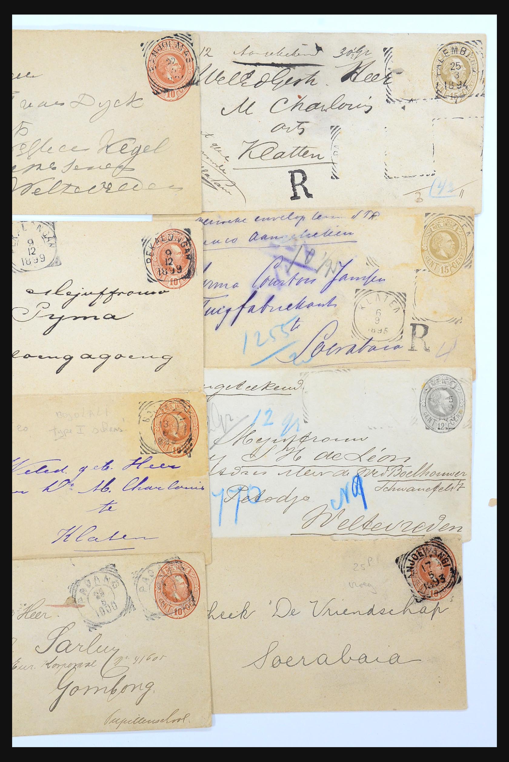 31361 025 - 31361 Netherlands Indies covers 1880-1950.
