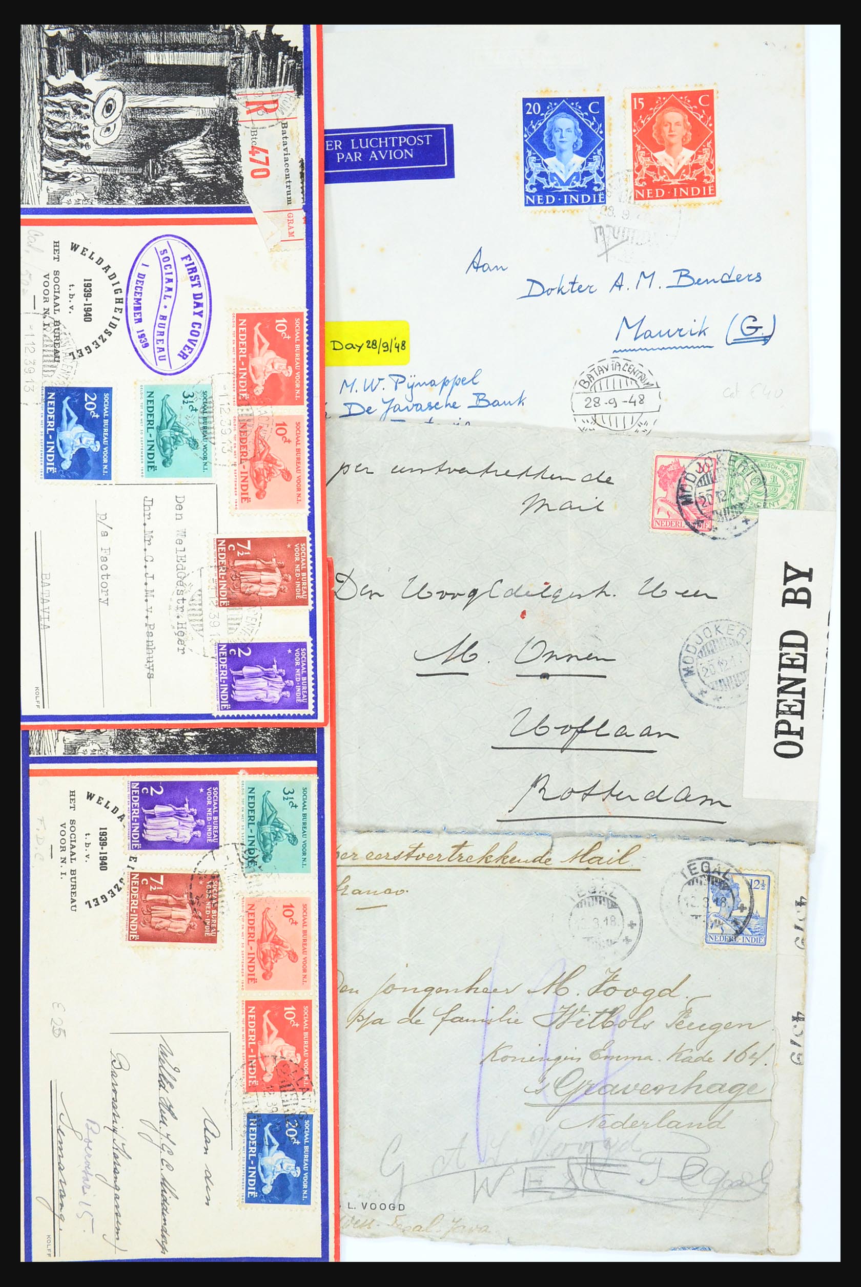 31361 051 - 31361 Netherlands Indies covers 1880-1950.