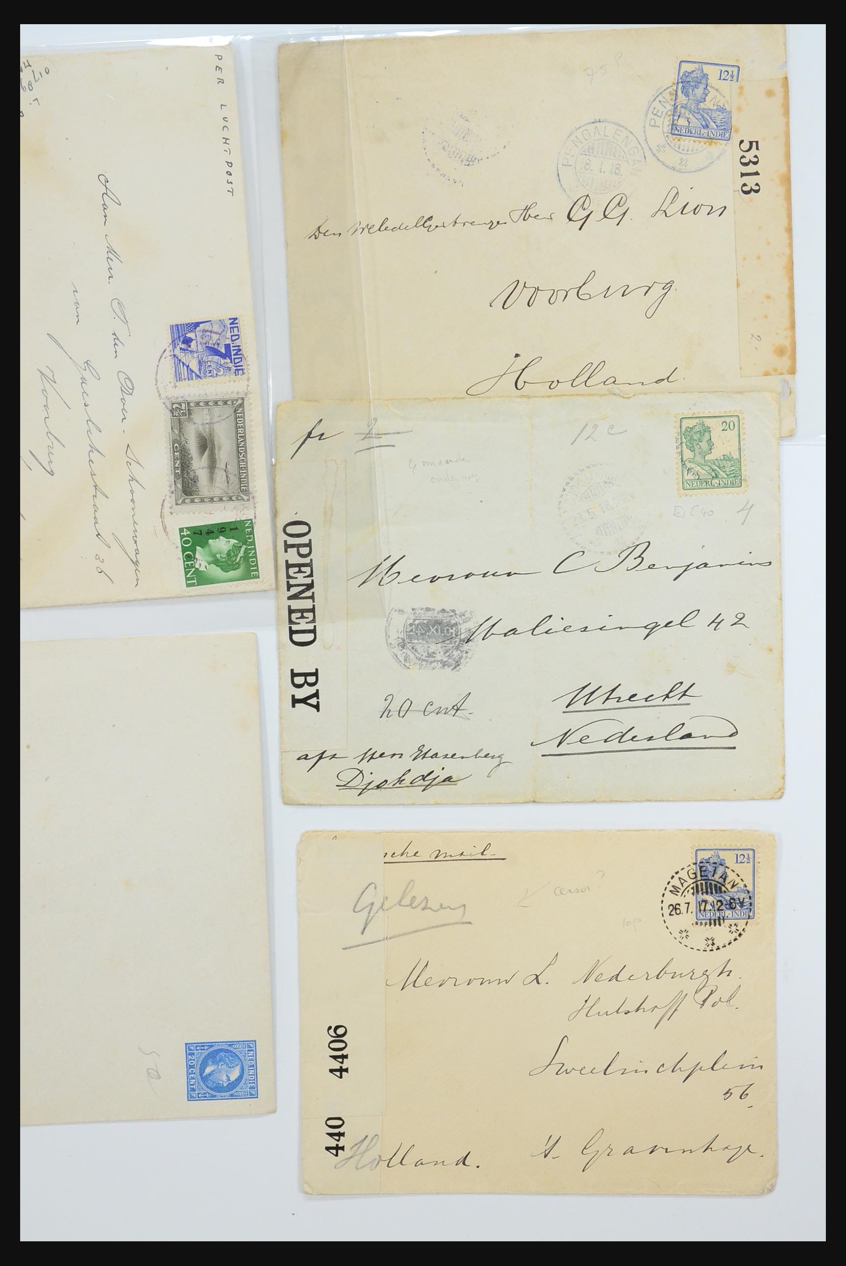 31361 052 - 31361 Netherlands Indies covers 1880-1950.