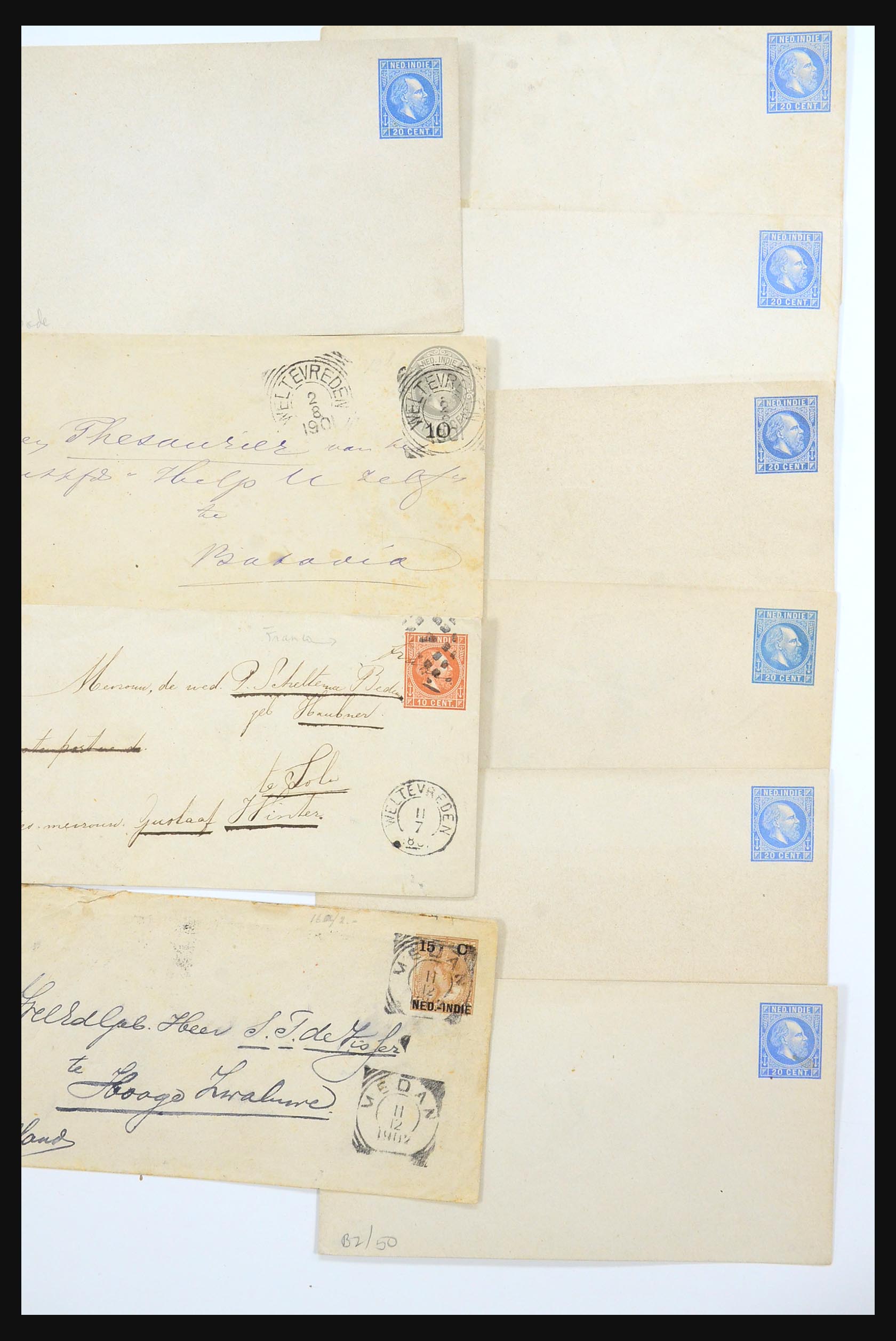 31361 056 - 31361 Netherlands Indies covers 1880-1950.