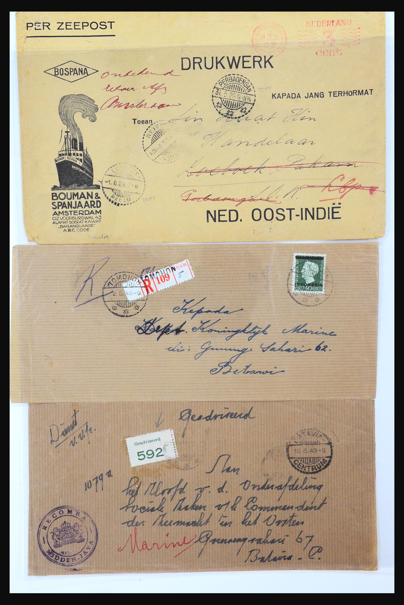 31361 067 - 31361 Netherlands Indies covers 1880-1950.