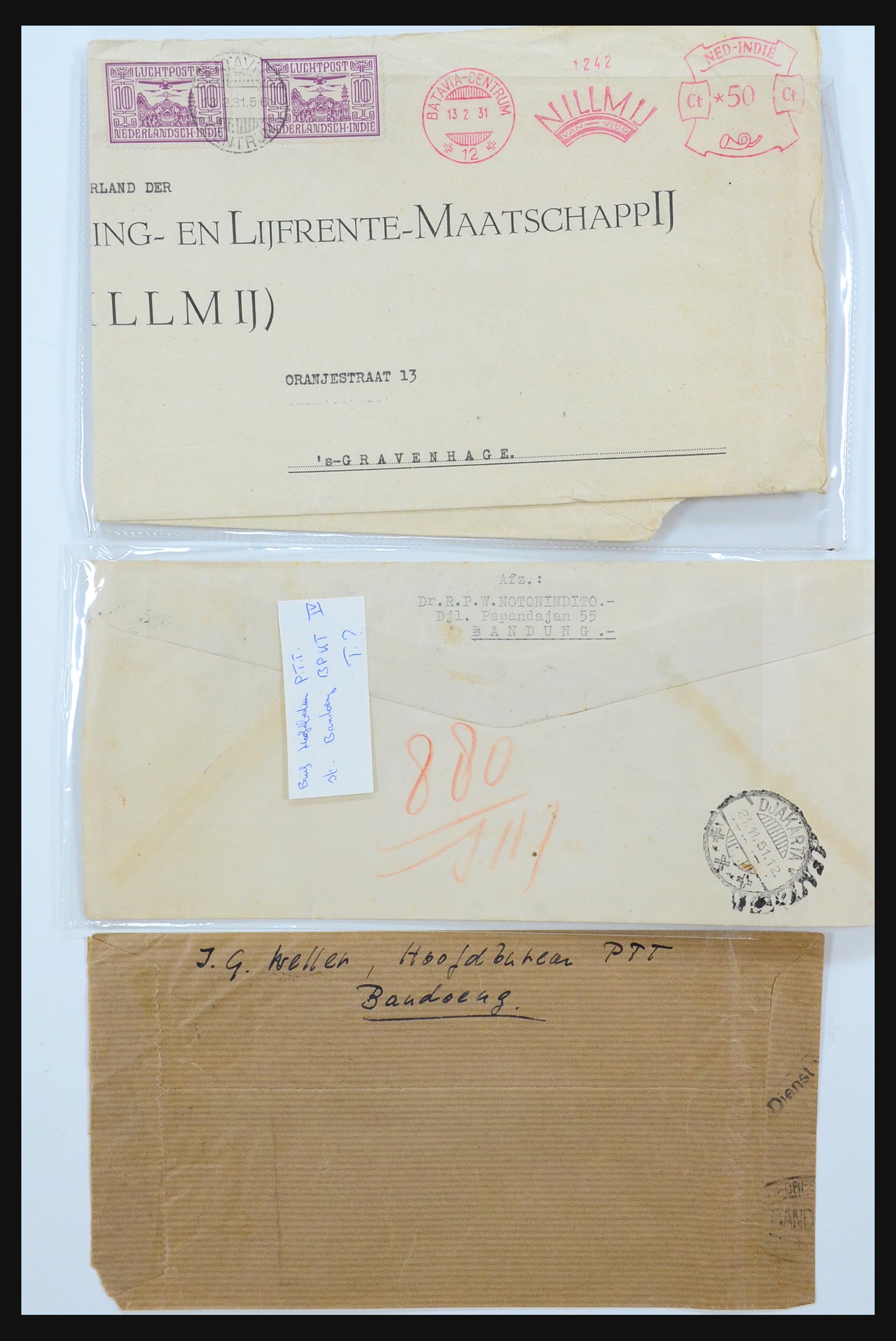 31361 074 - 31361 Netherlands Indies covers 1880-1950.