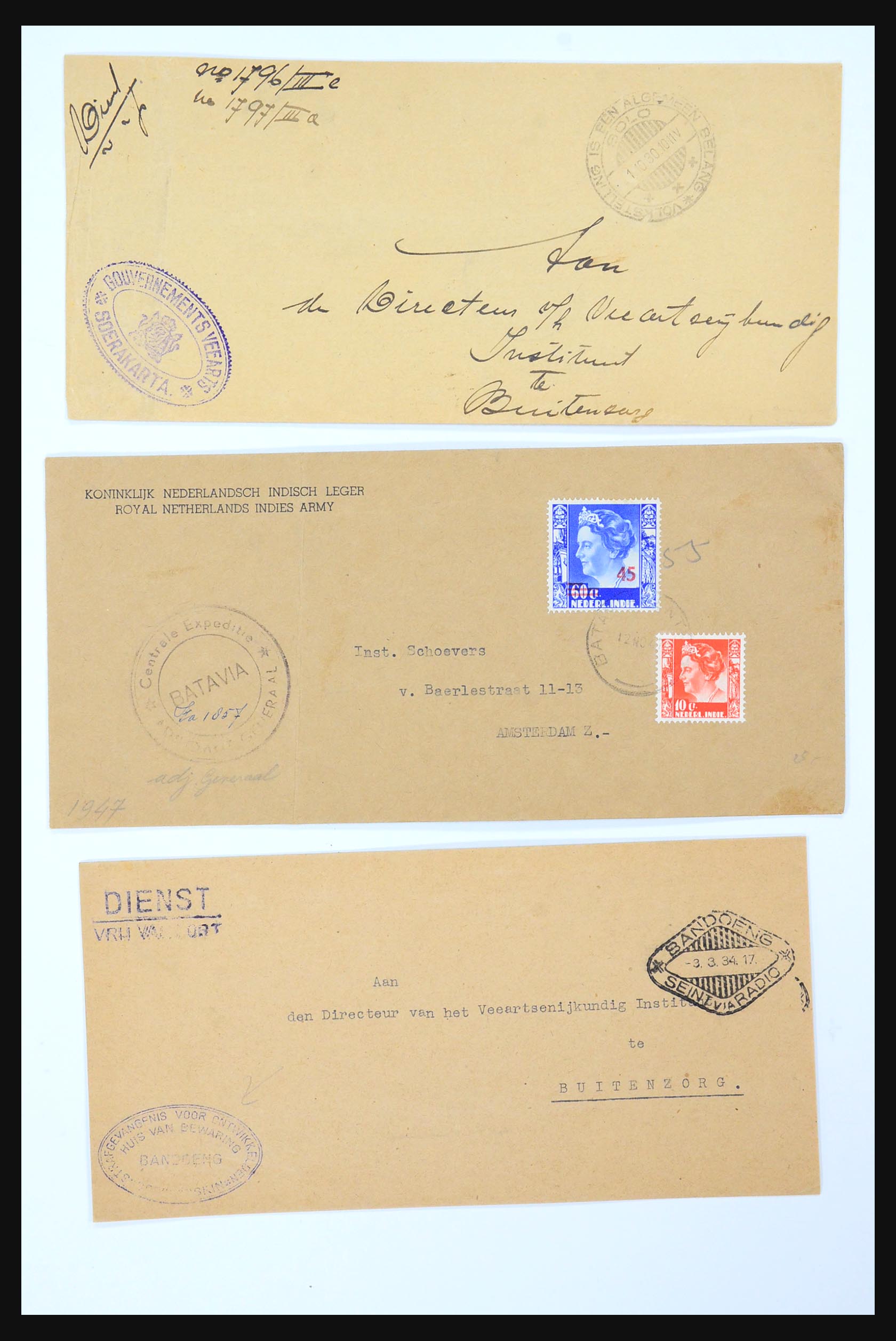 31361 085 - 31361 Netherlands Indies covers 1880-1950.