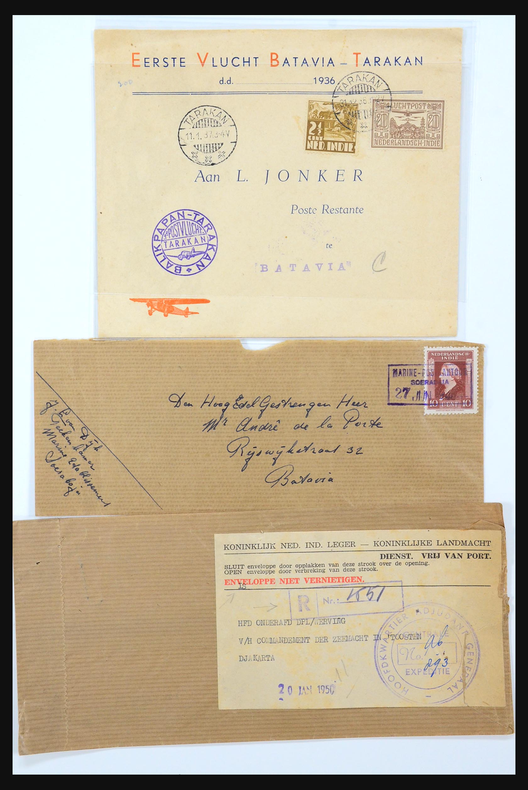 31361 094 - 31361 Netherlands Indies covers 1880-1950.