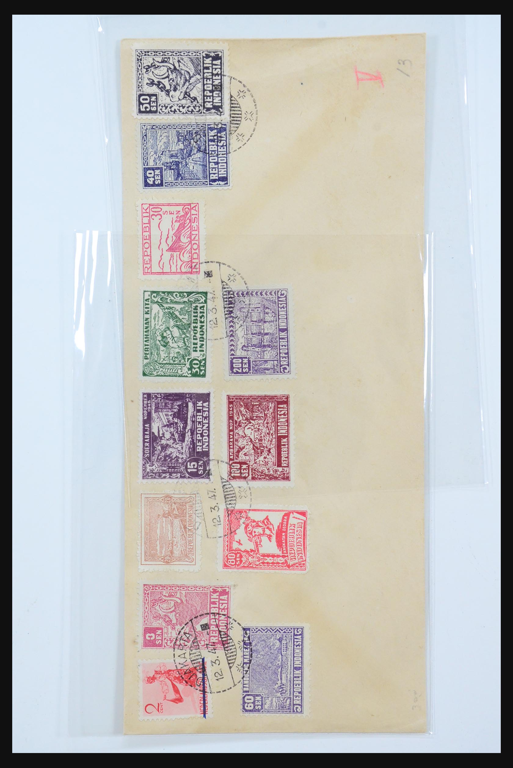 31362 068 - 31362 Netherlands Indies Japanese occupation covers 1942-1945.