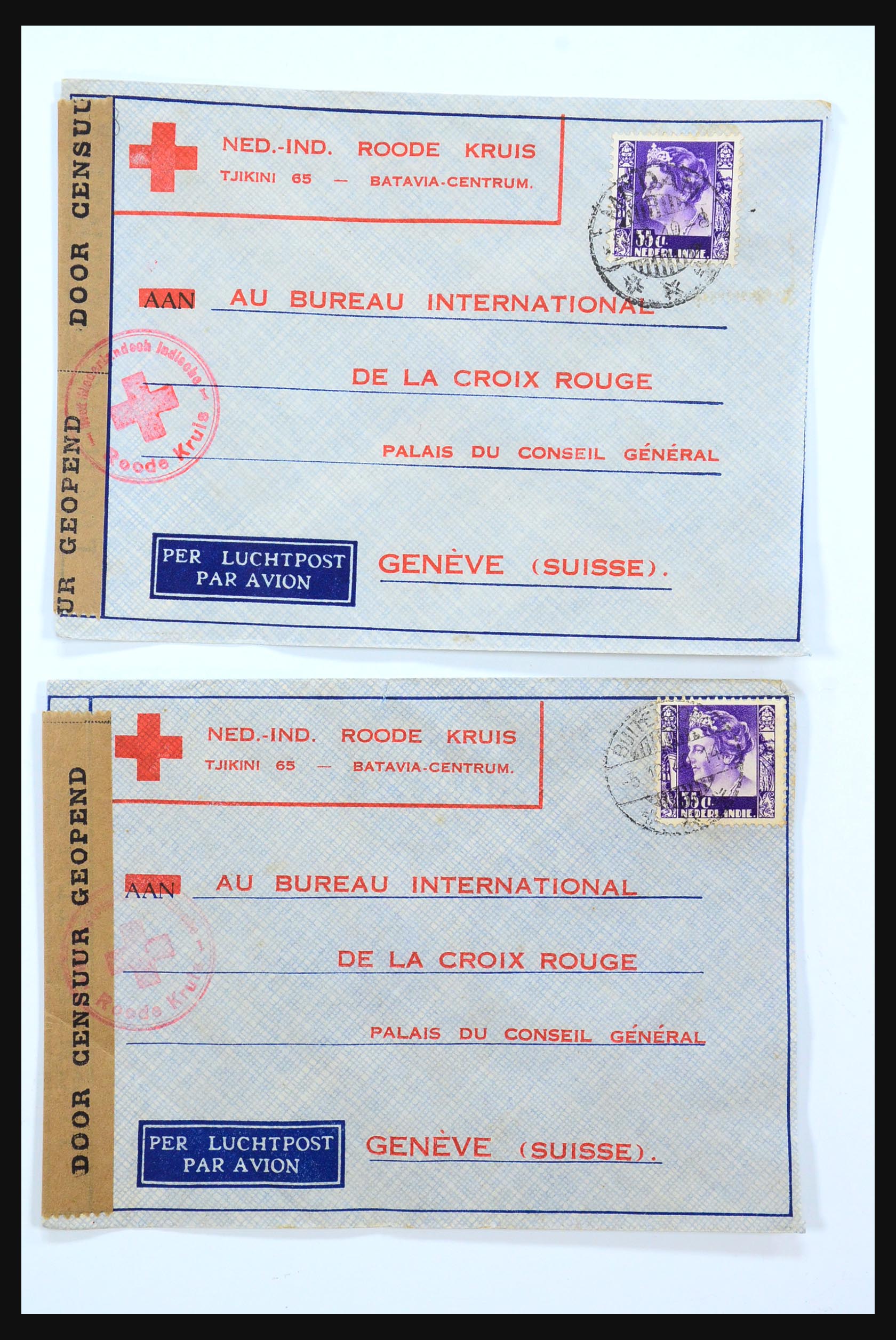 31362 081 - 31362 Netherlands Indies Japanese occupation covers 1942-1945.