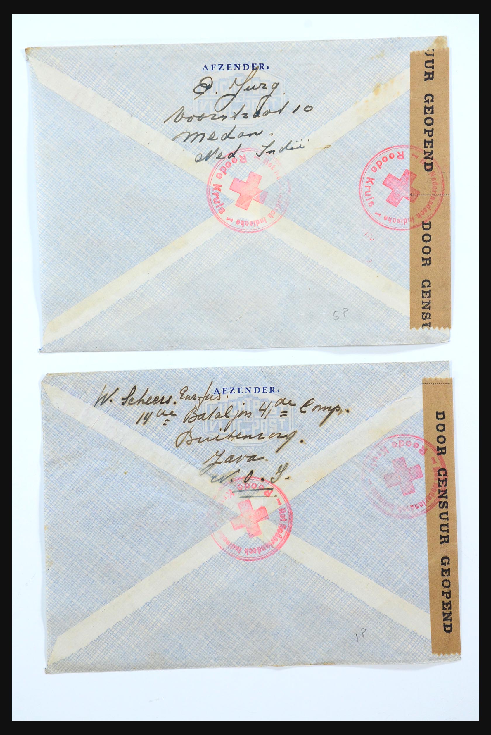31362 082 - 31362 Netherlands Indies Japanese occupation covers 1942-1945.